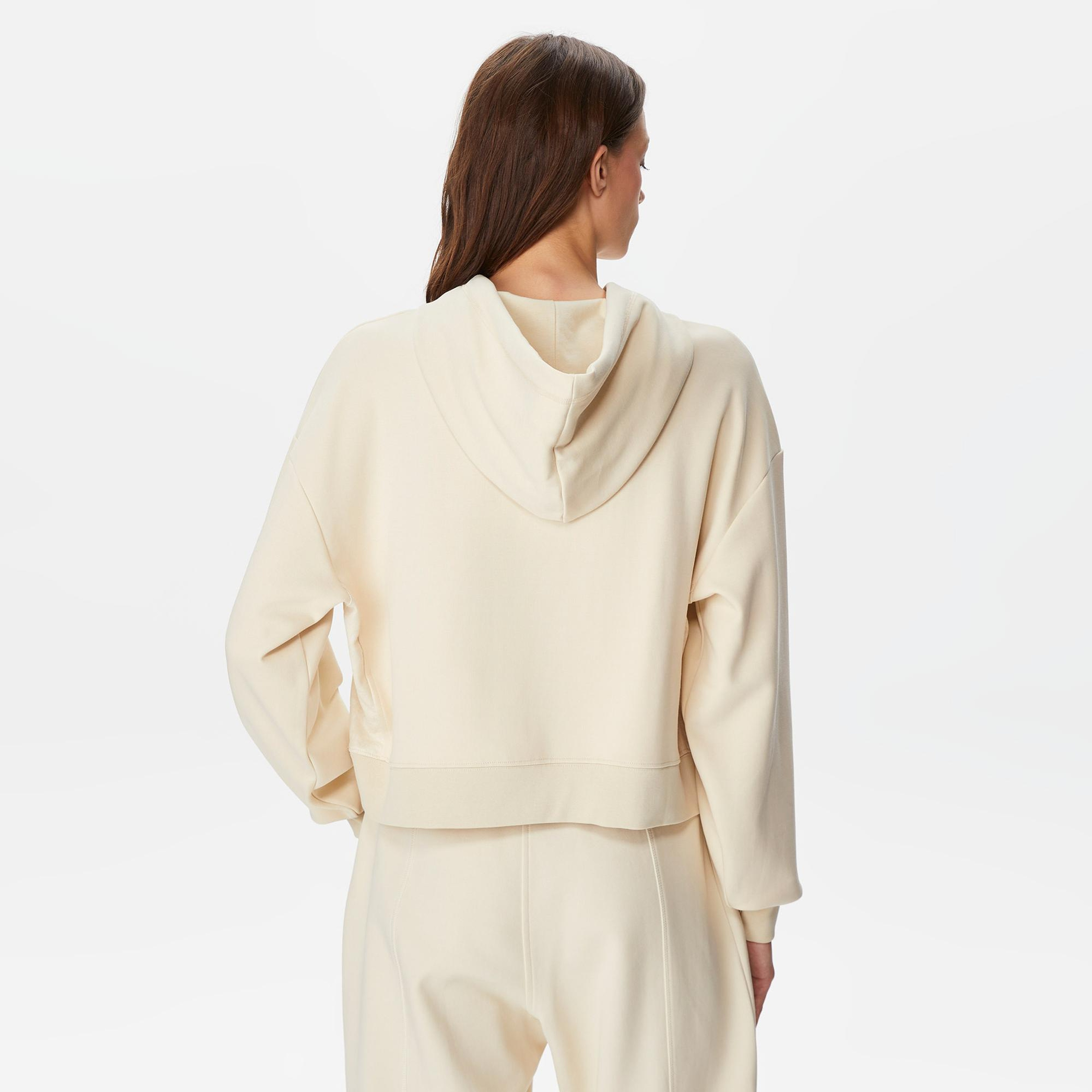 Les Benjamins 405 Kadın Krem Rengi Sweatshirt