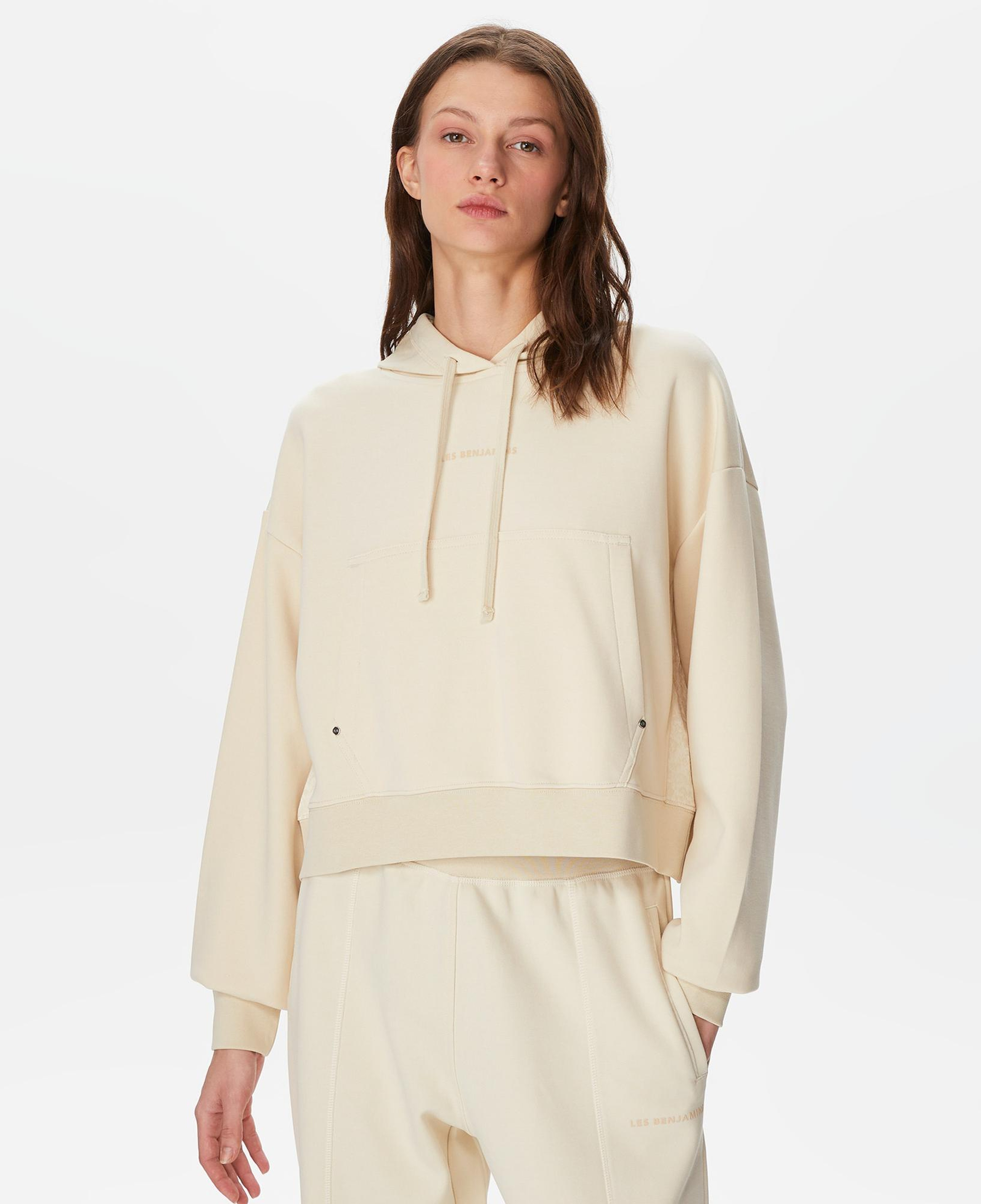 Les Benjamins 405 Kadın Krem Rengi Sweatshirt