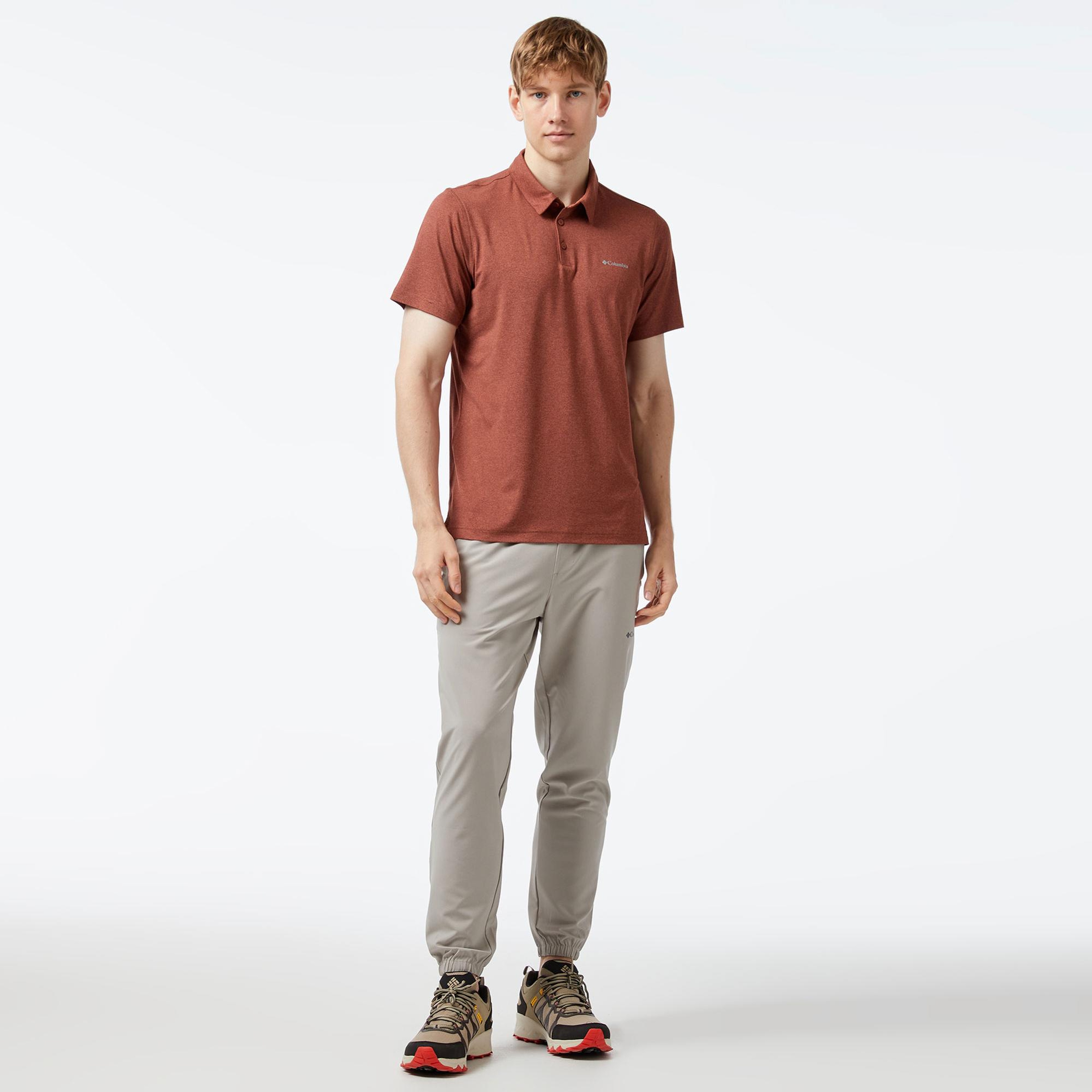Columbia Tech Trail Polo Erkek Kiremit Rengi Polo