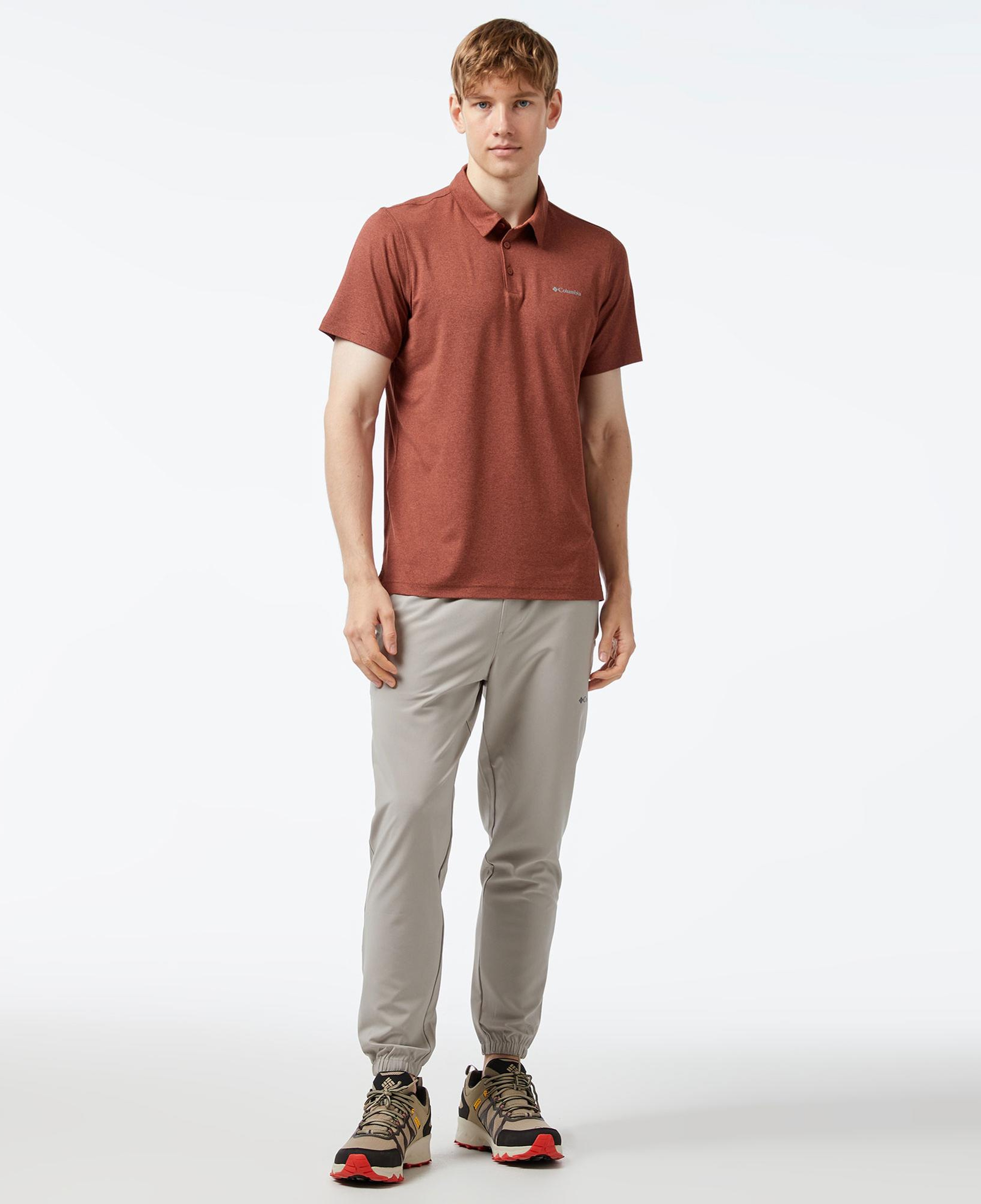 Columbia Tech Trail Polo Erkek Kiremit Rengi Polo