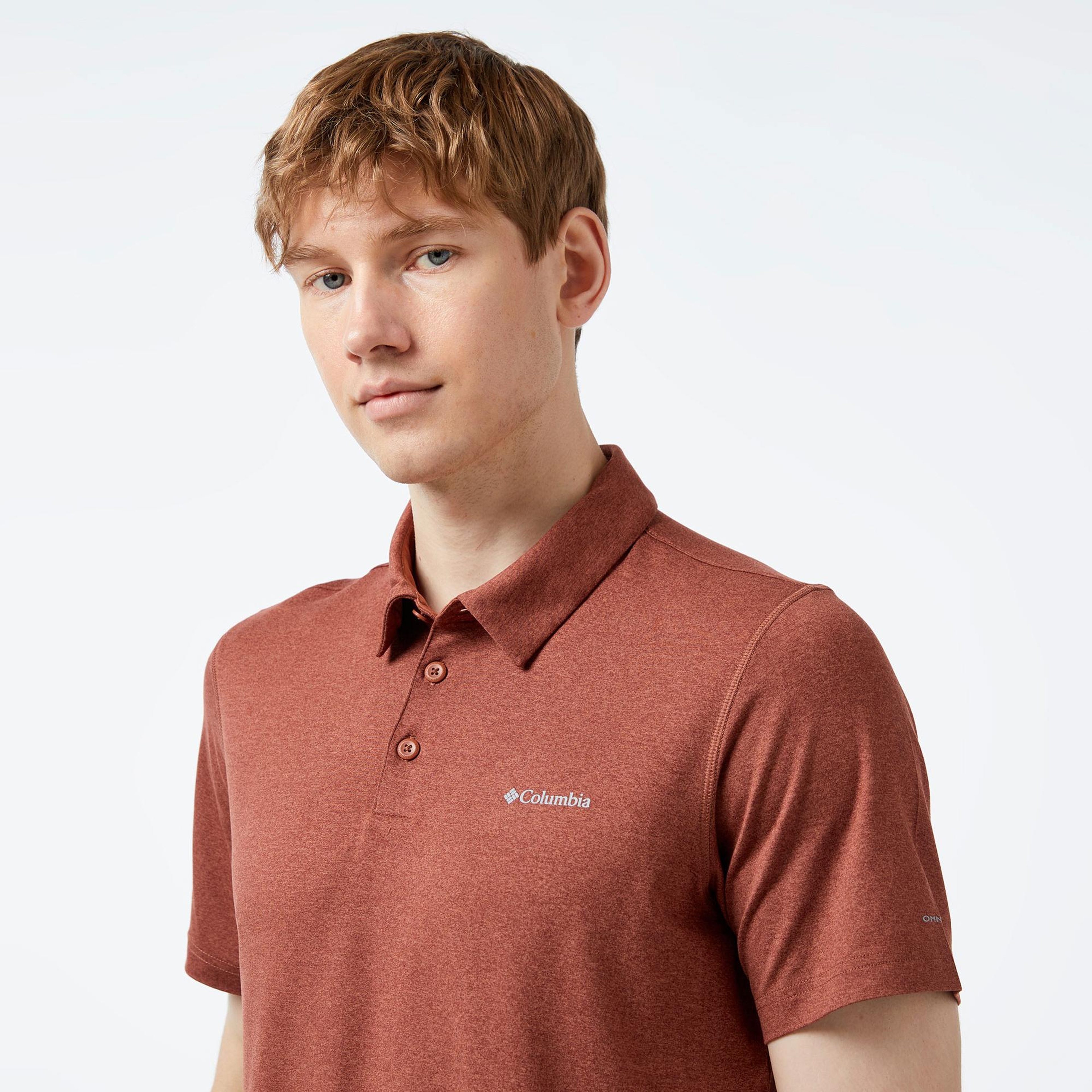Columbia Tech Trail Polo Erkek Kiremit Rengi Polo