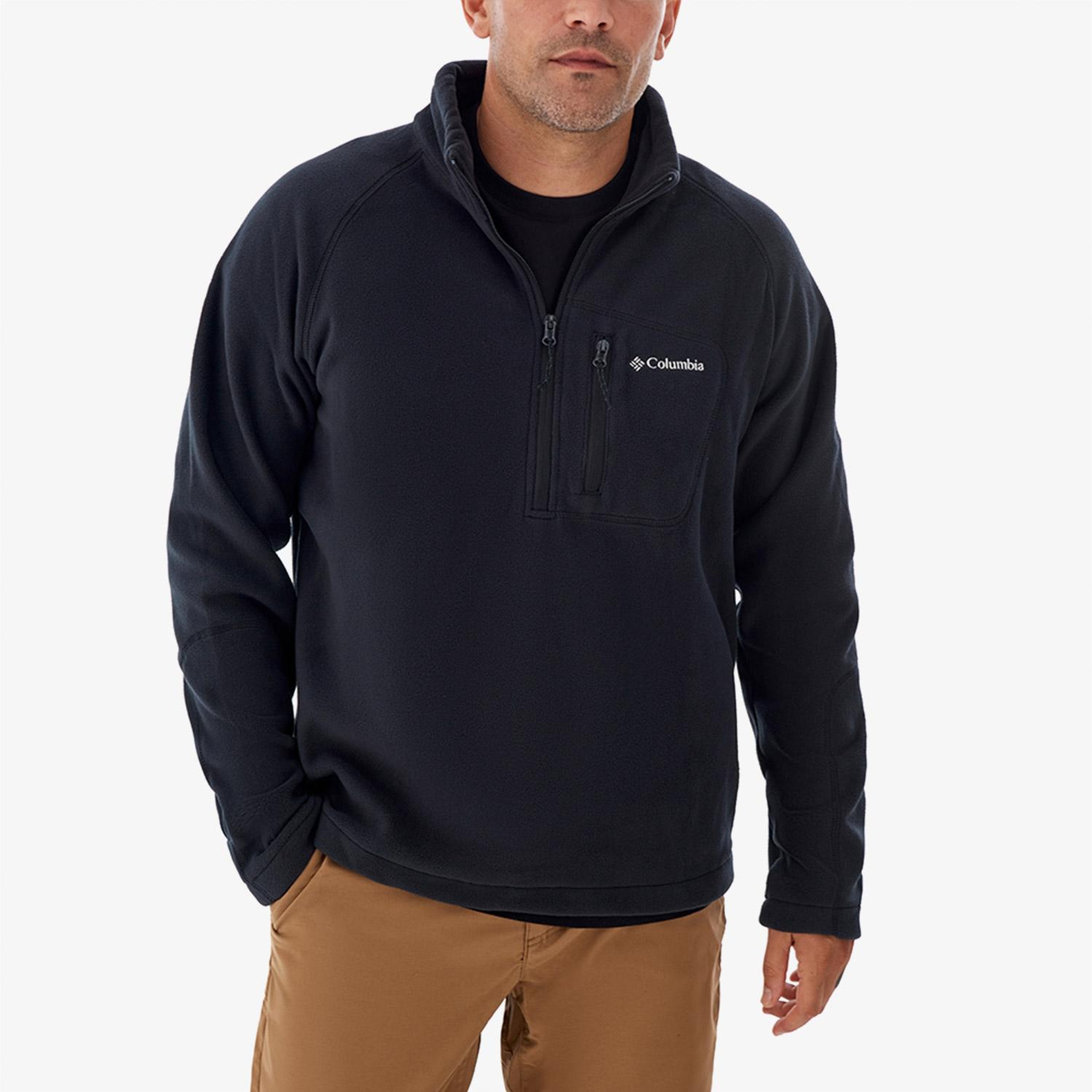Columbia Fast Trek III Half Zip Erkek Siyah Polar