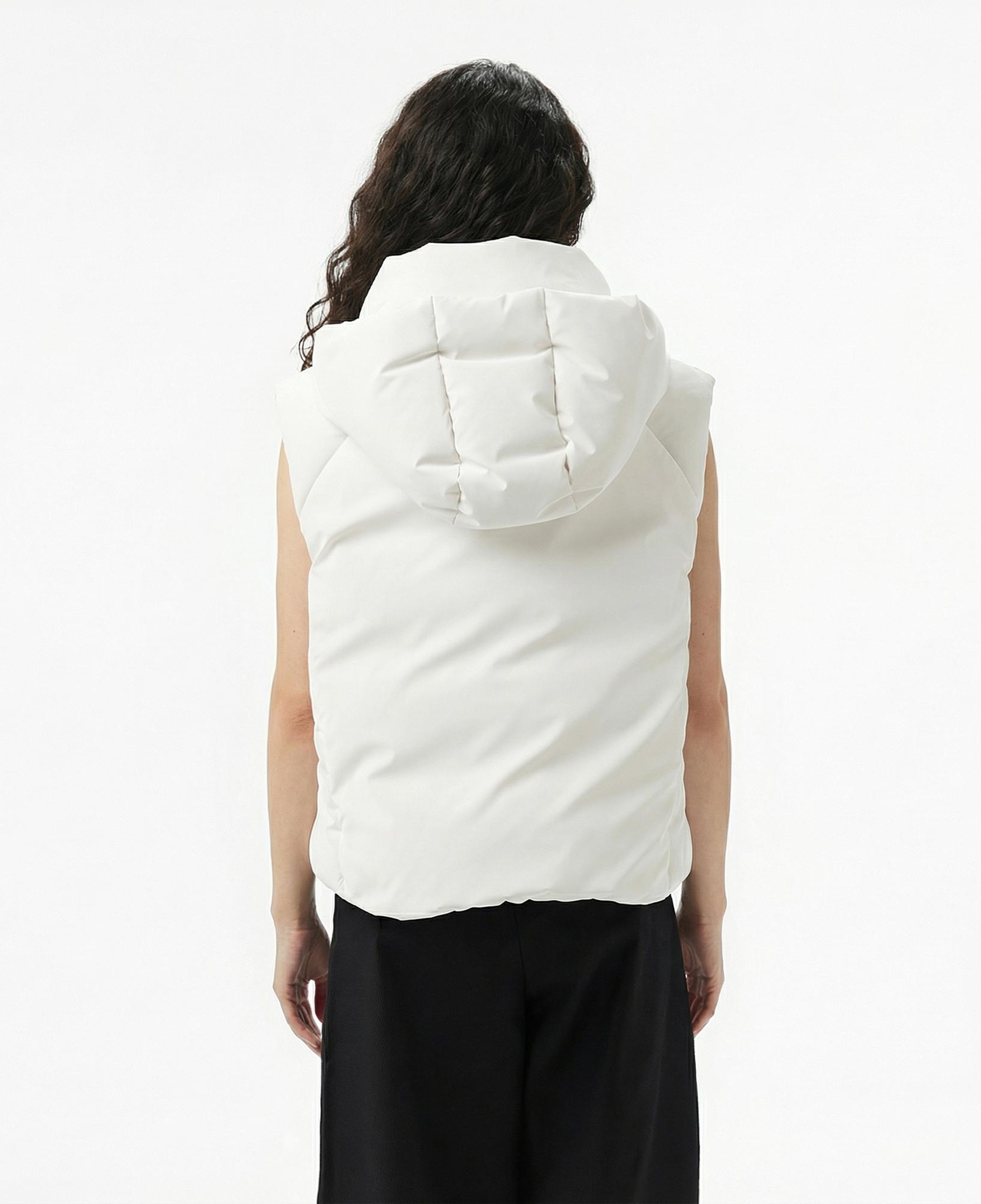 Lacoste Kadın Kapüşonlu Beyaz Yelek