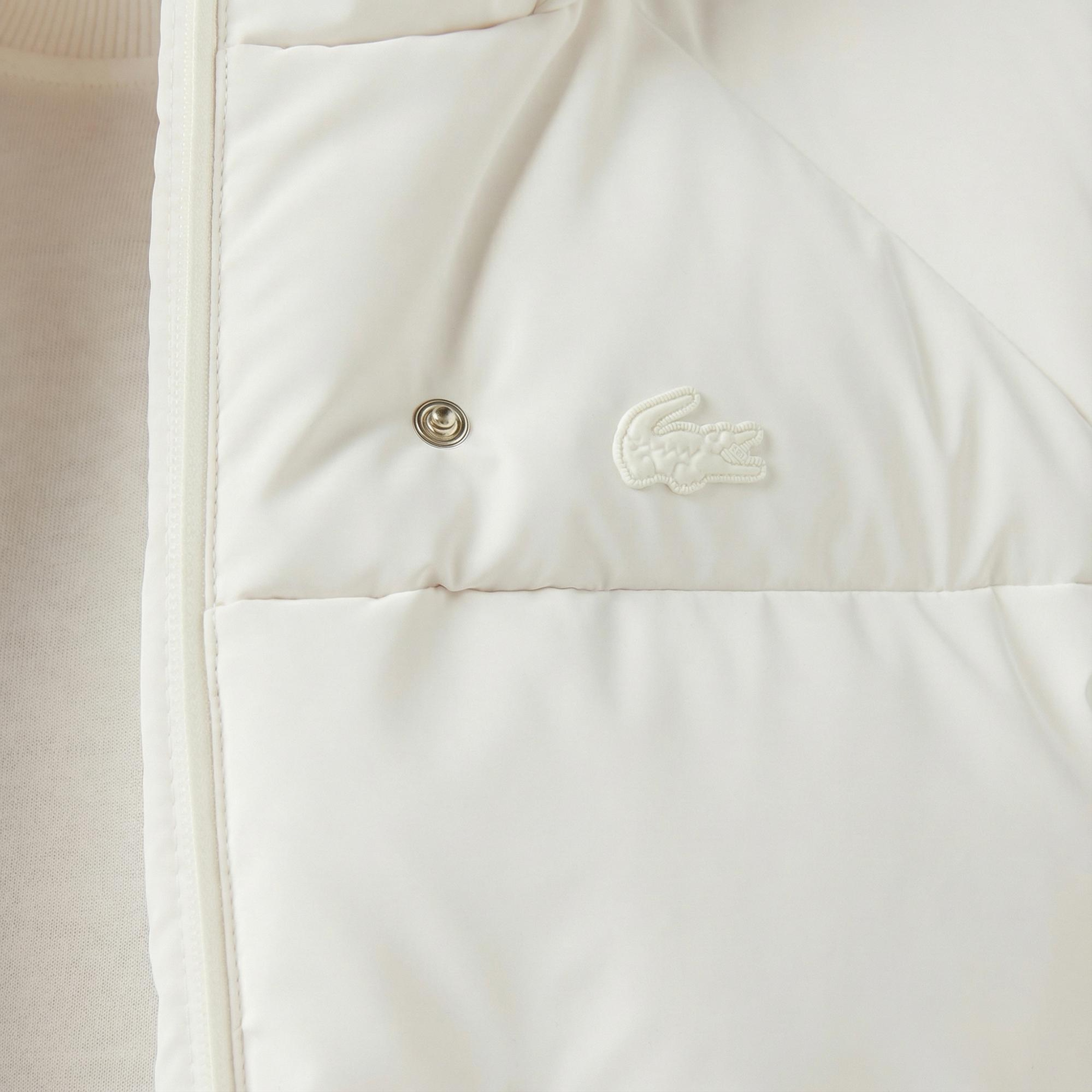 Lacoste Kadın Kapüşonlu Beyaz Yelek