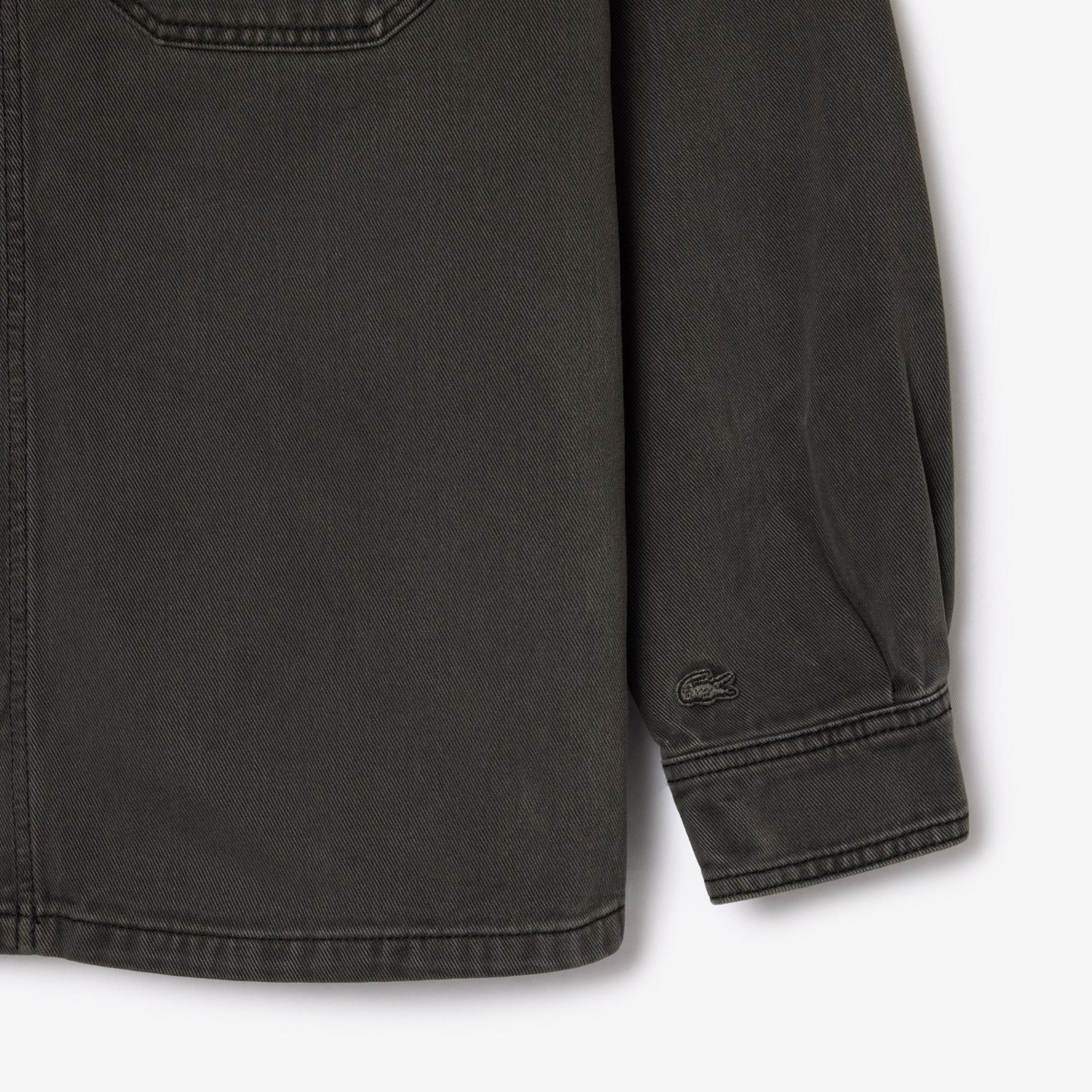 Lacoste Erkek Oversize Fit Gri Gömlek