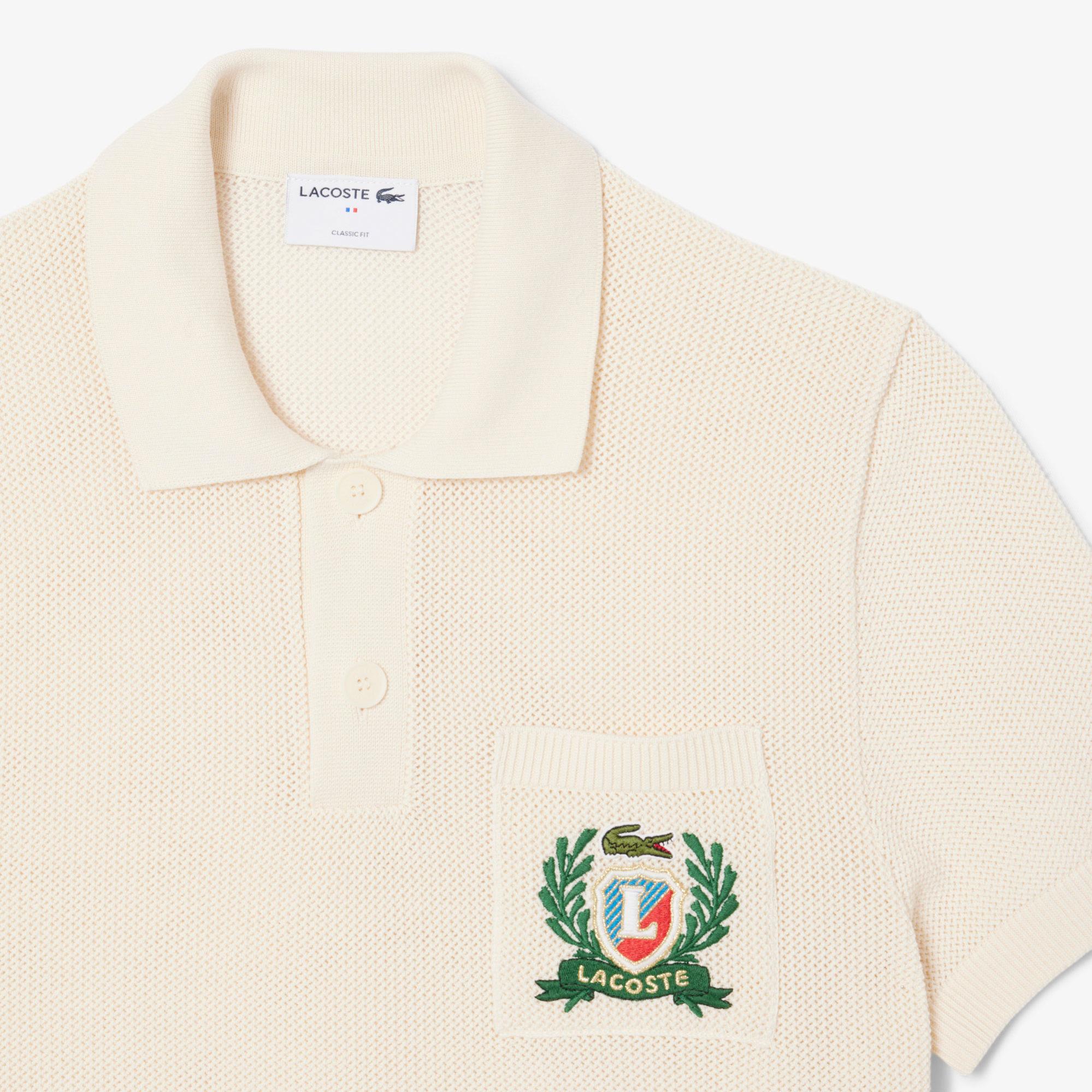 Lacoste Erkek Kısa Kollu Polo Yaka Krem Triko