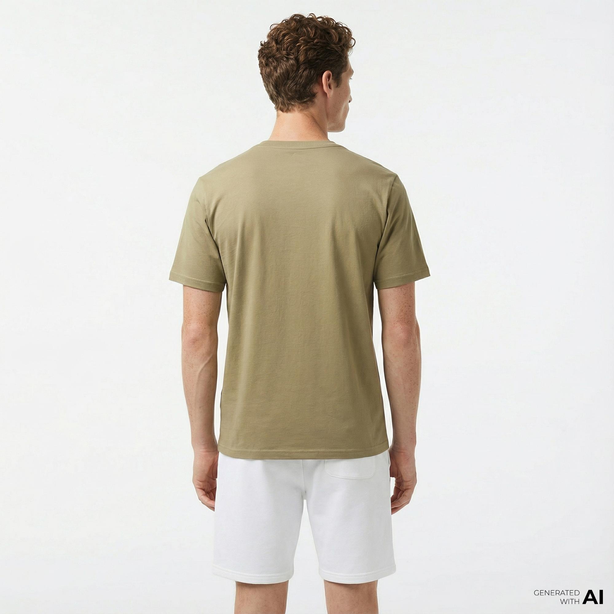 Converse Distorted Erkek Haki T-Shirt