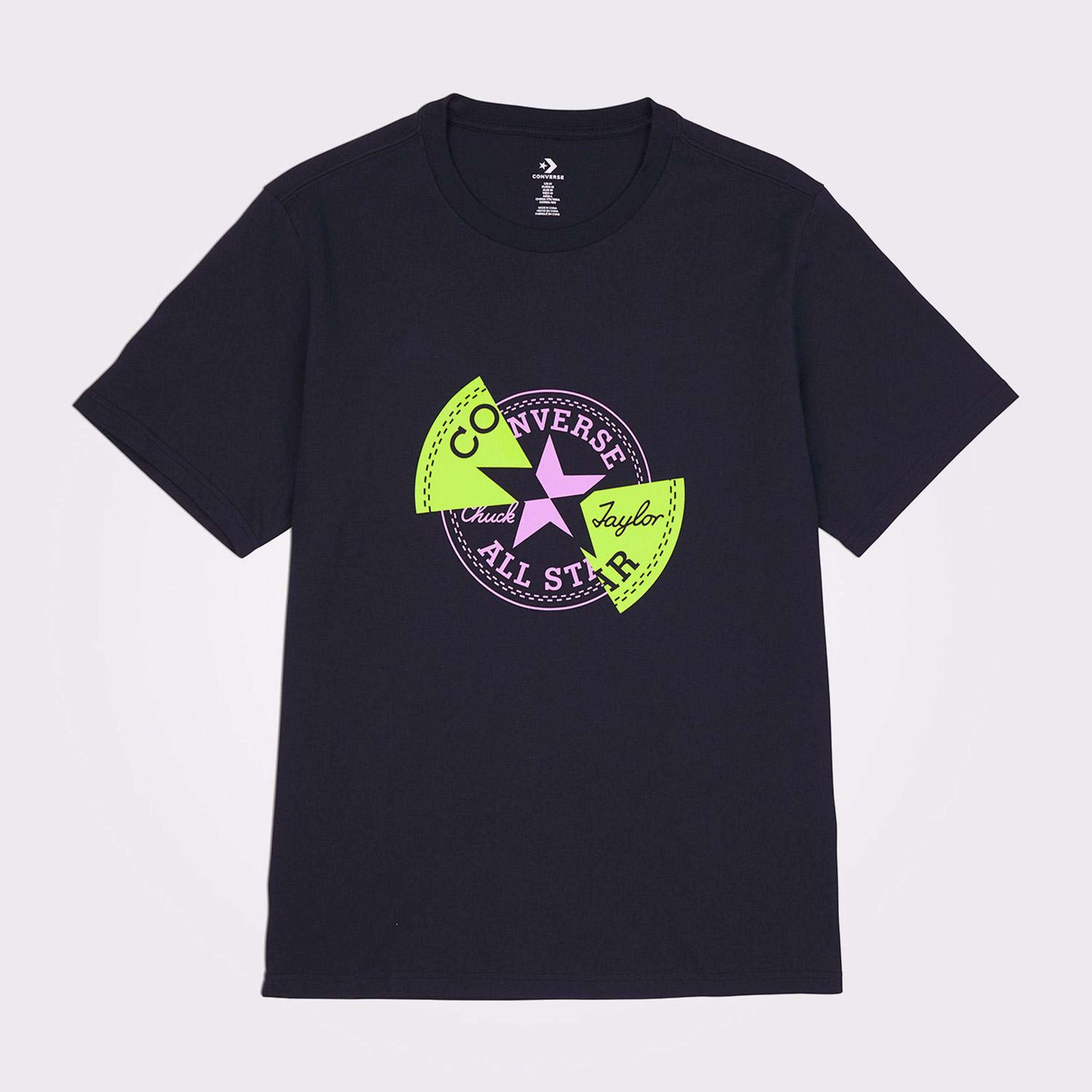 Converse Distorted Erkek Siyah T-Shirt