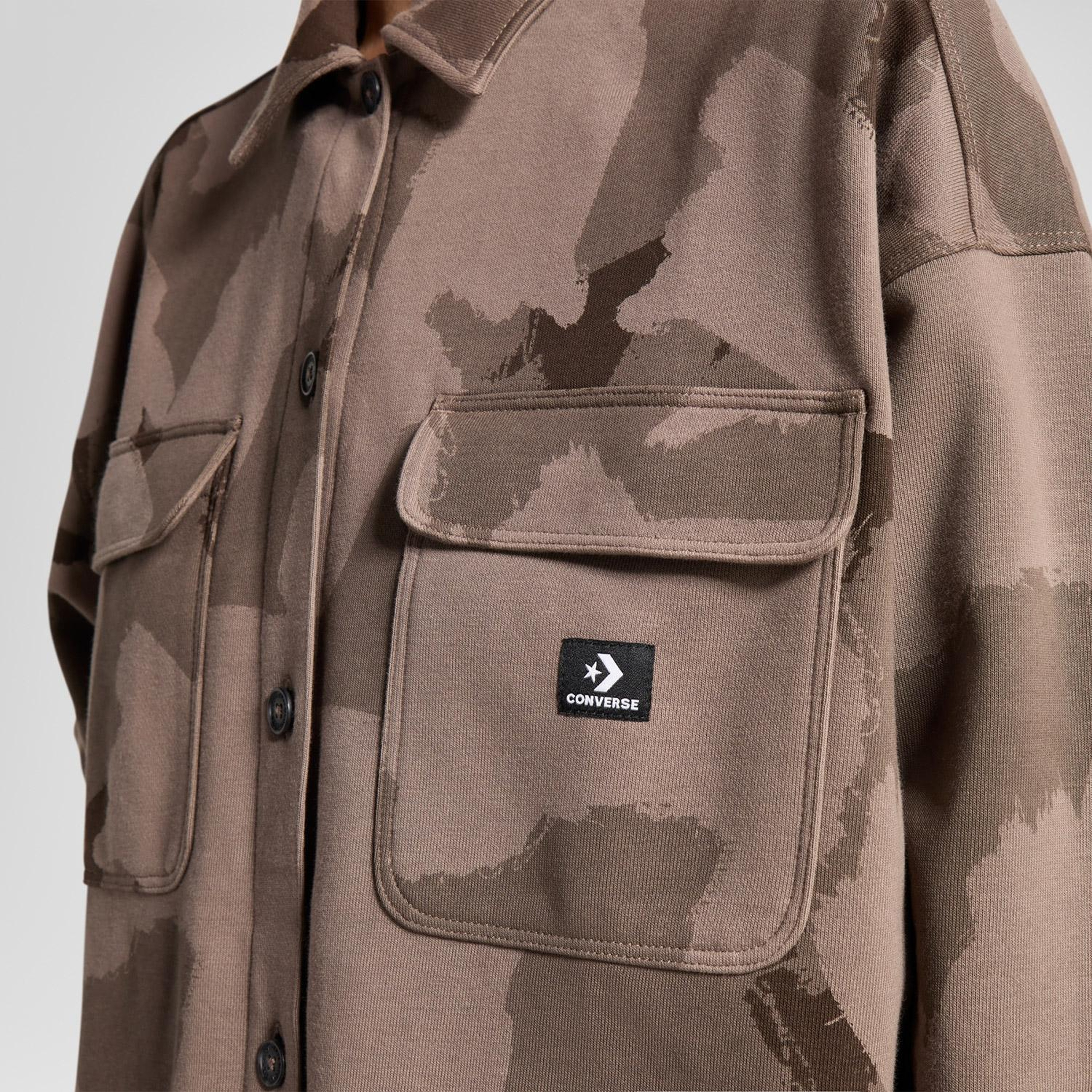 Converse Kadın Desenli Haki Ceket