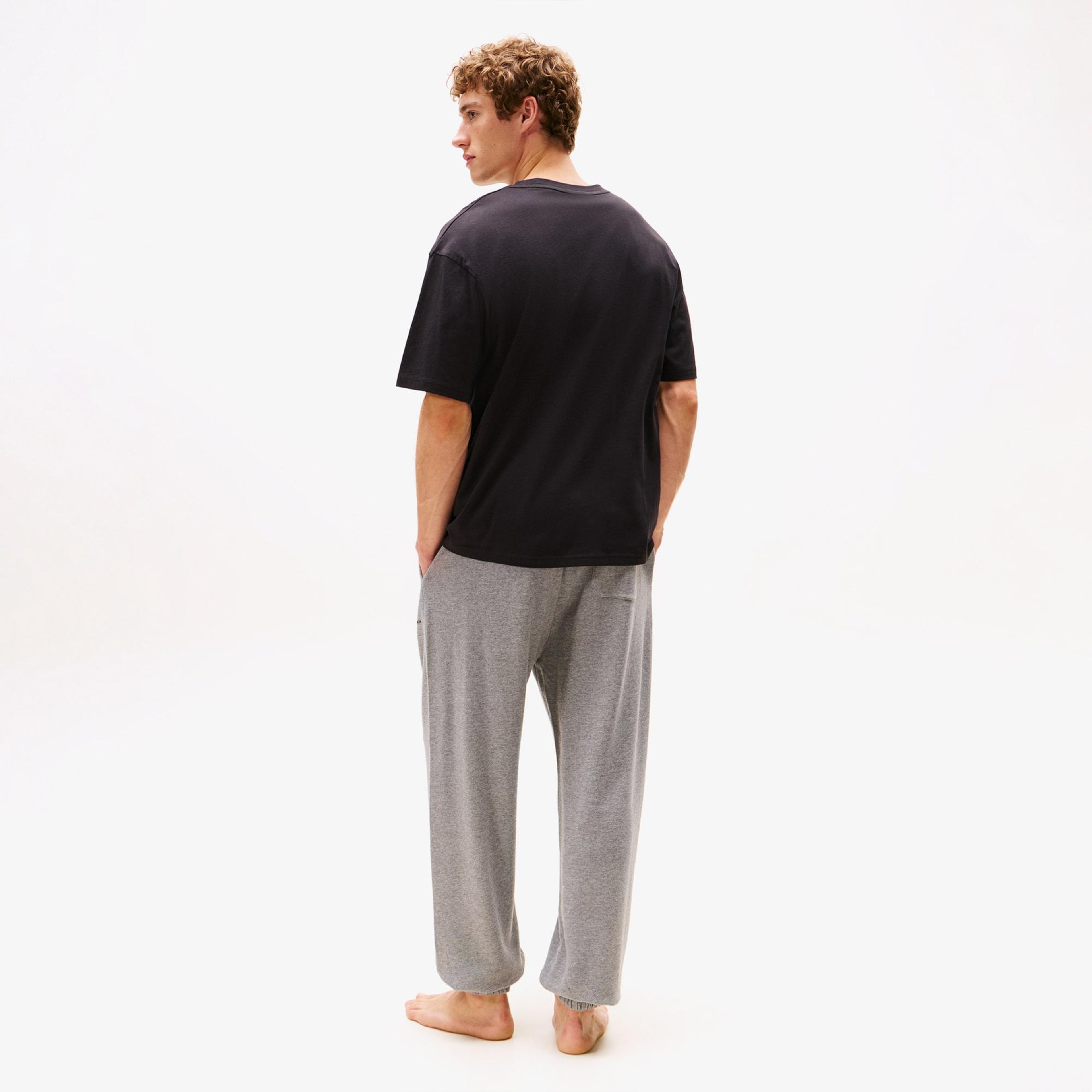 Tommy Hilfiger Logo Erkek Siyah T-Shirt