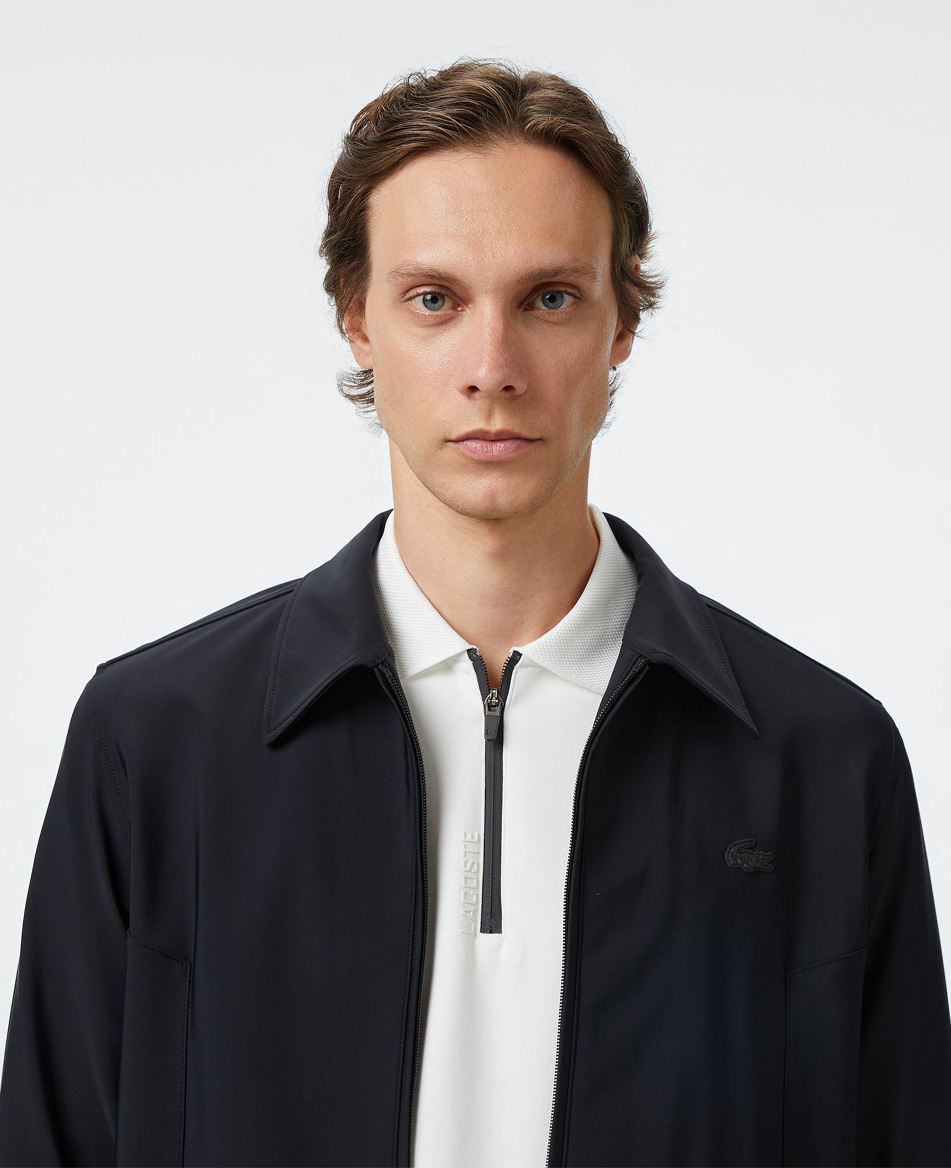 Lacoste Erkek Regular Fit Fermuarlı Siyah Ceket