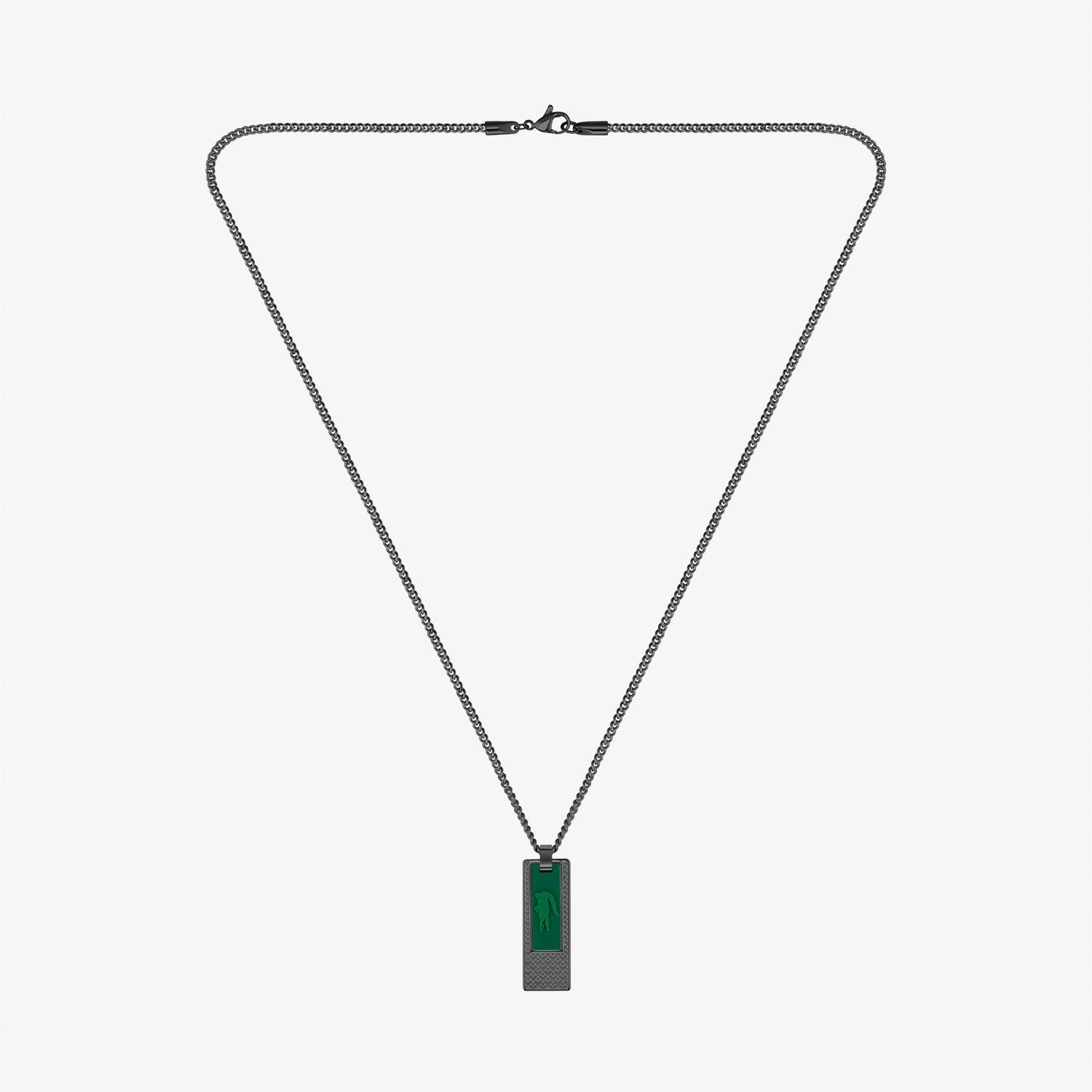 Lacoste Set & Match Erkek Siyah Kolye