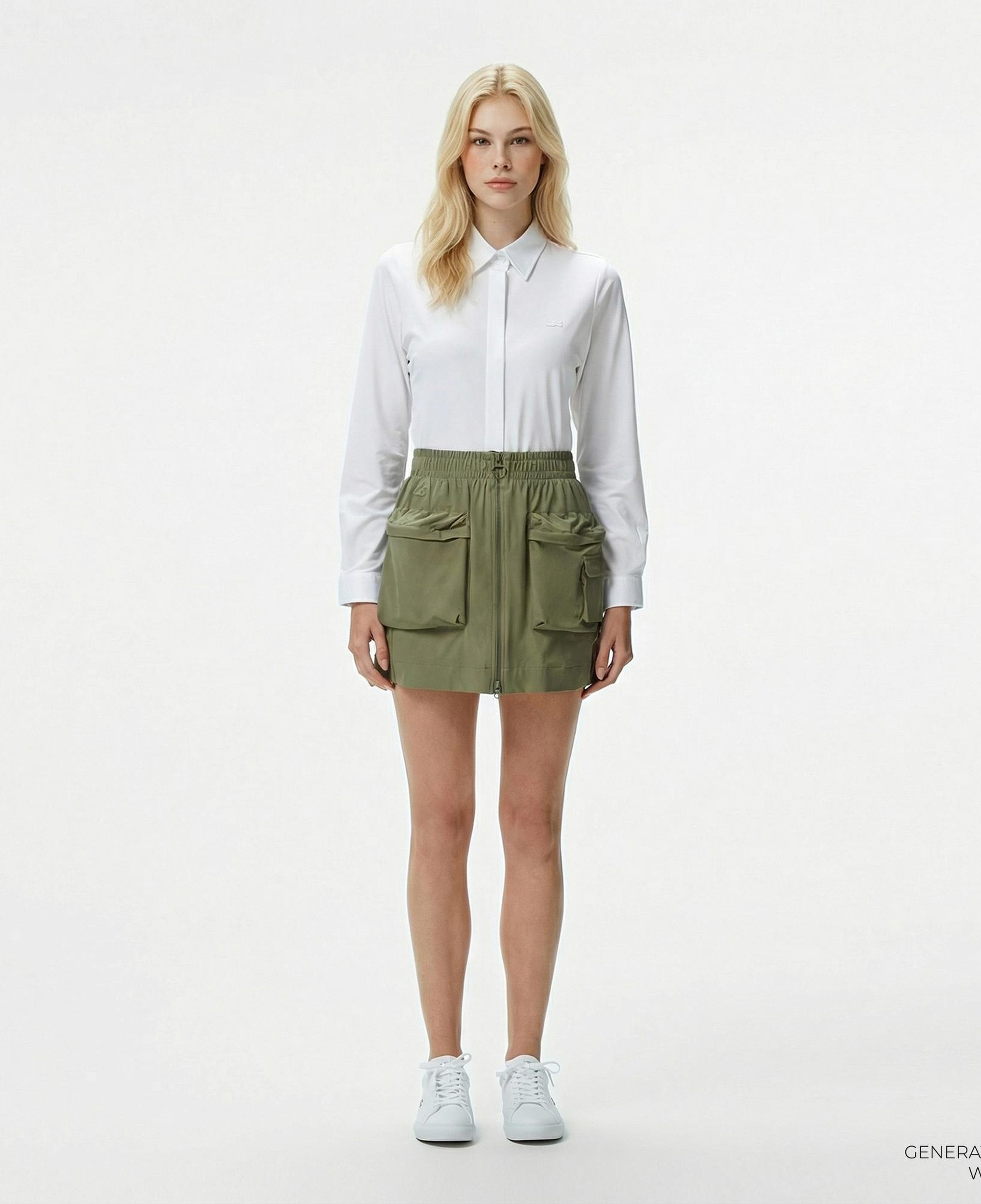 Lacoste Kadın Regular Fit Haki Etek