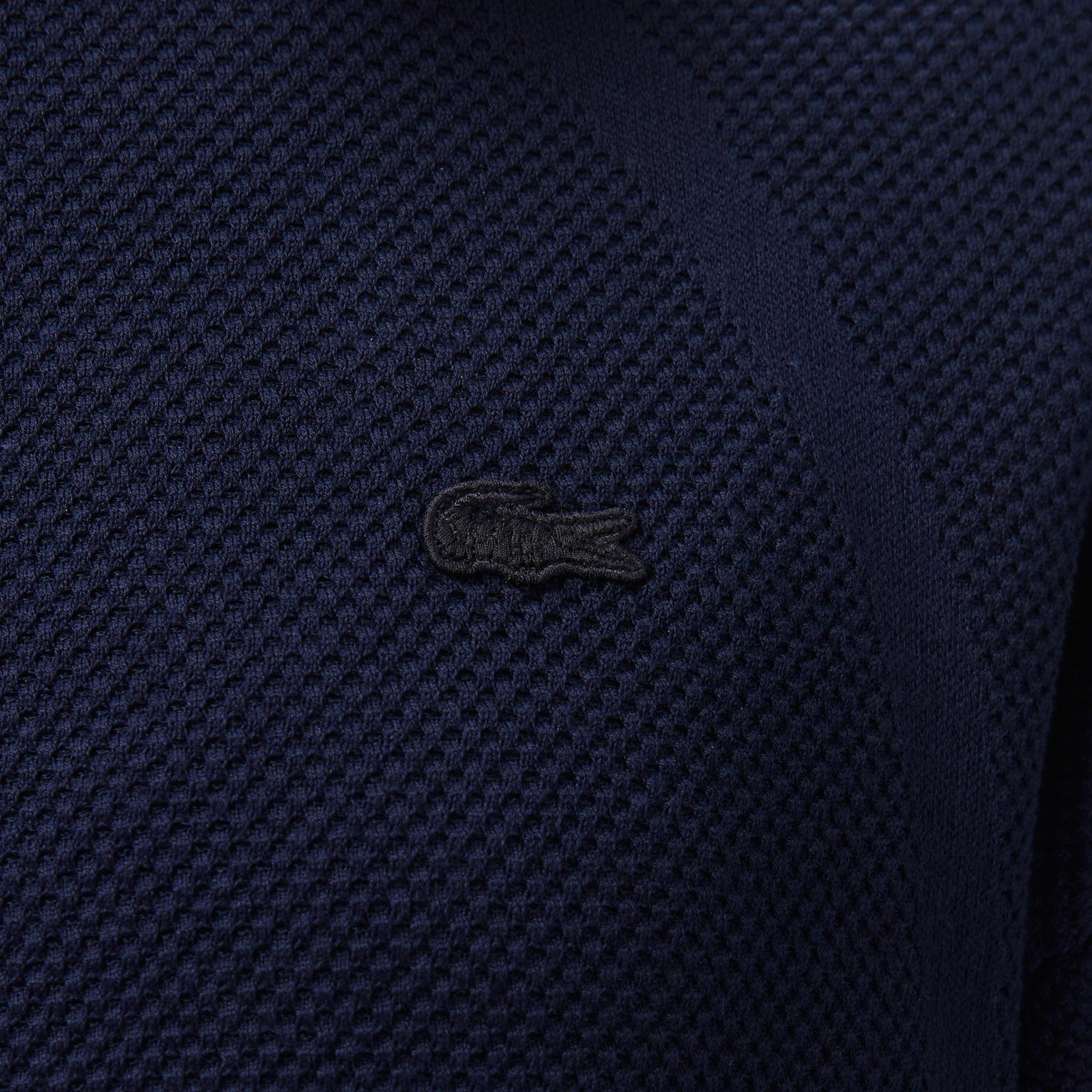 Lacoste Kadın Bisiklet Yaka Lacivert Triko