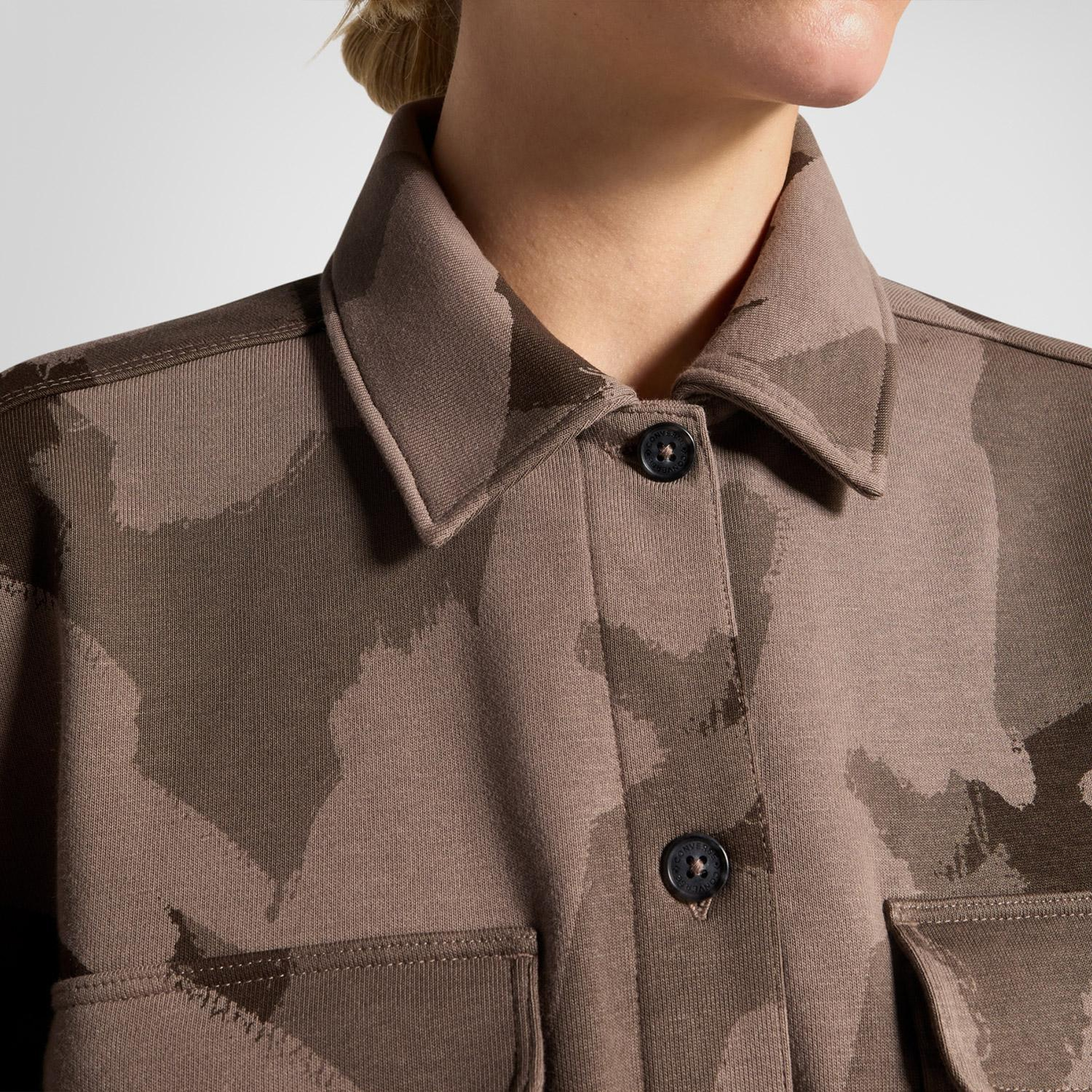 Converse Kadın Desenli Haki Ceket