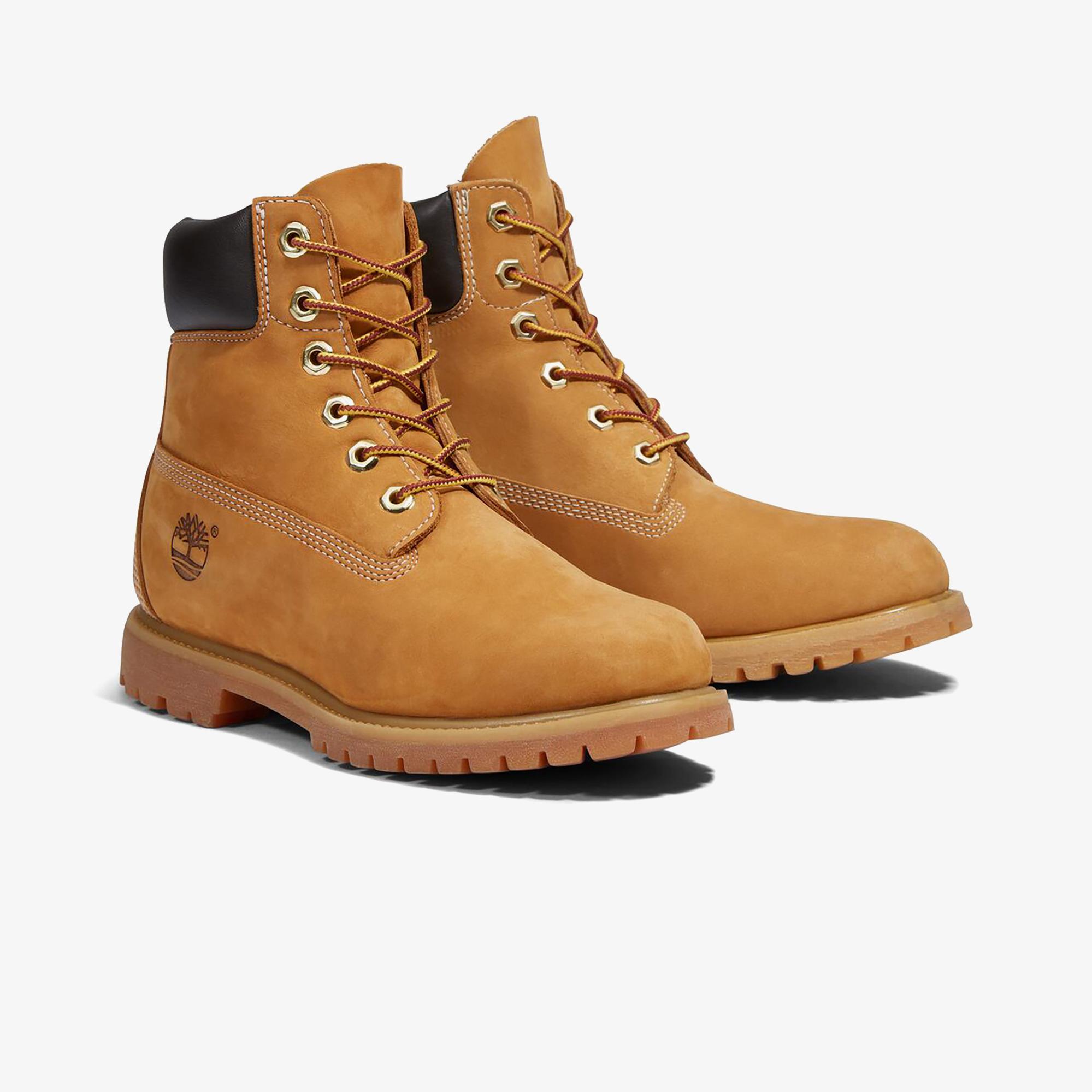 Timberland Premium 6 Inch Lace Up Kadın Krem Rengi Bot