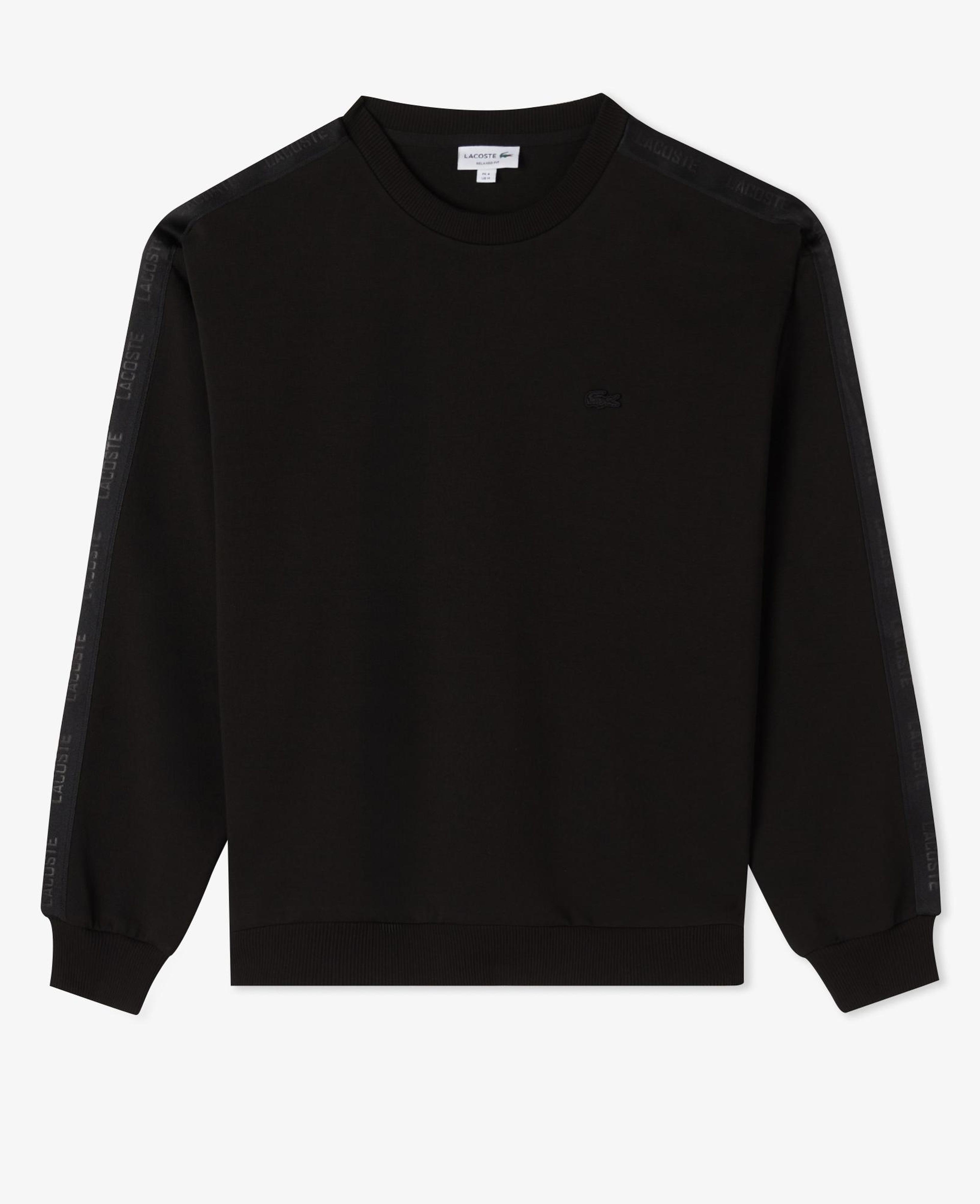 Lacoste Erkek Relaxed Fit Bisiklet Yaka Siyah Sweatshirt