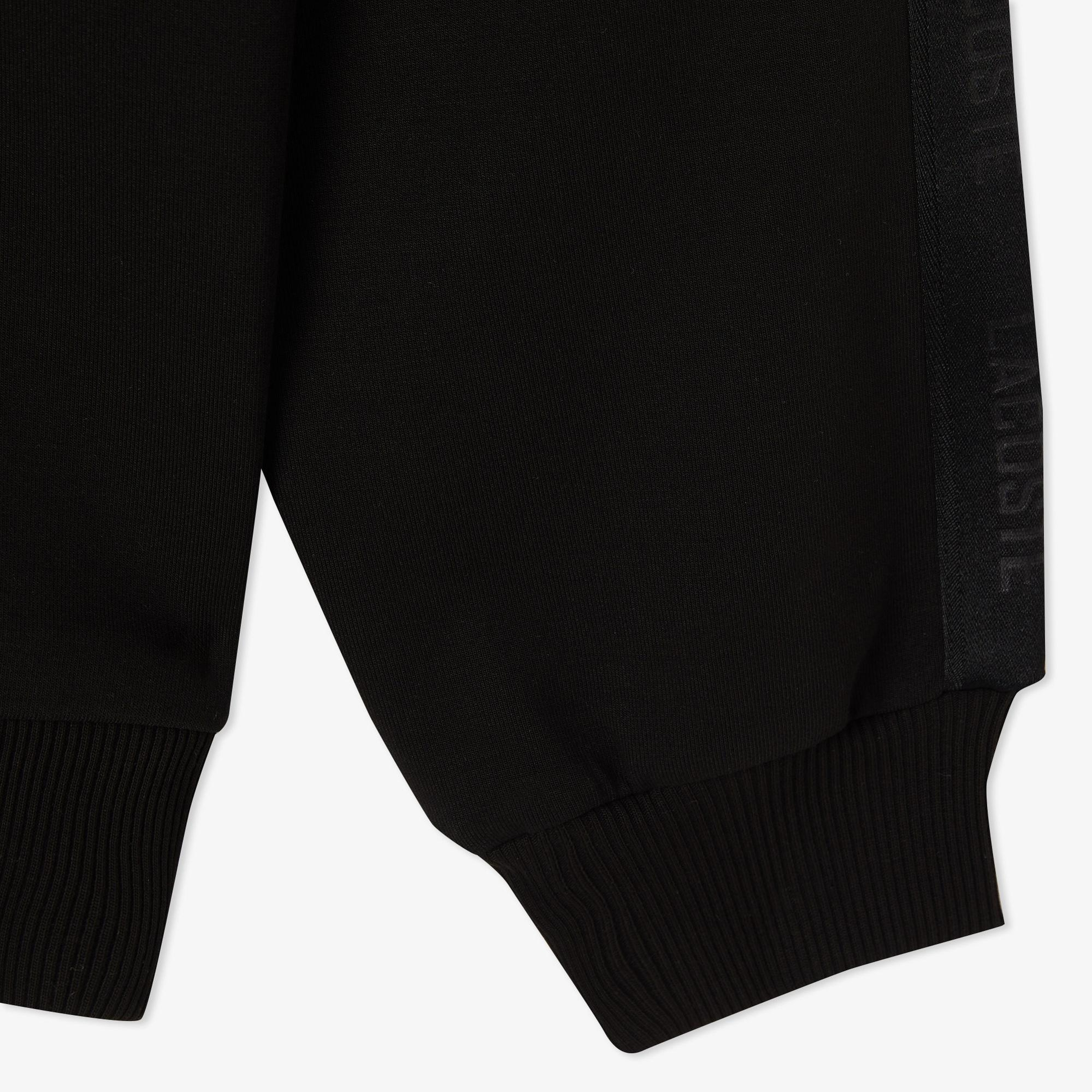 Lacoste Erkek Relaxed Fit Bisiklet Yaka Siyah Sweatshirt