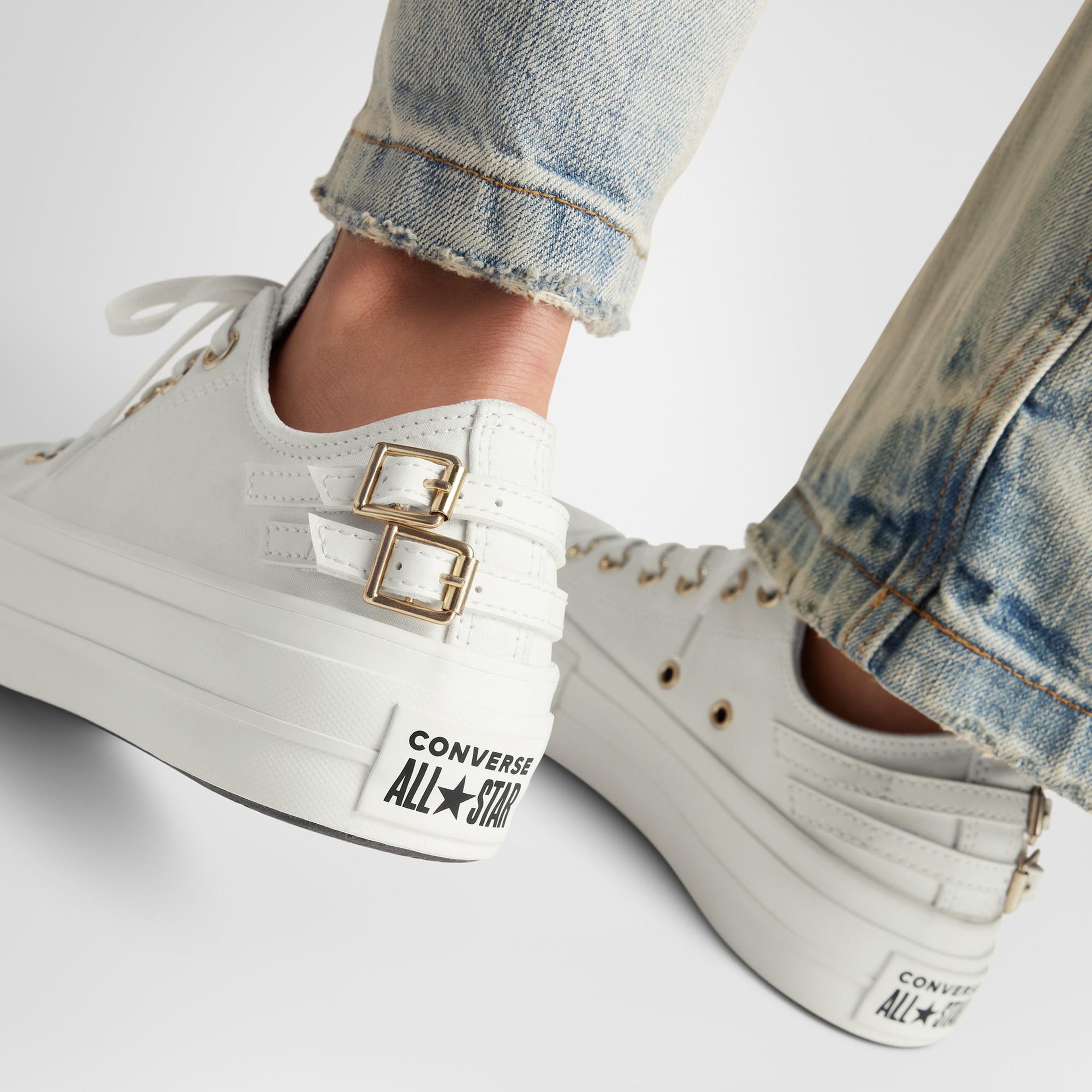 Converse Chuck Taylor All Star Lift Platform Buckle Unisex Siyah Sneaker