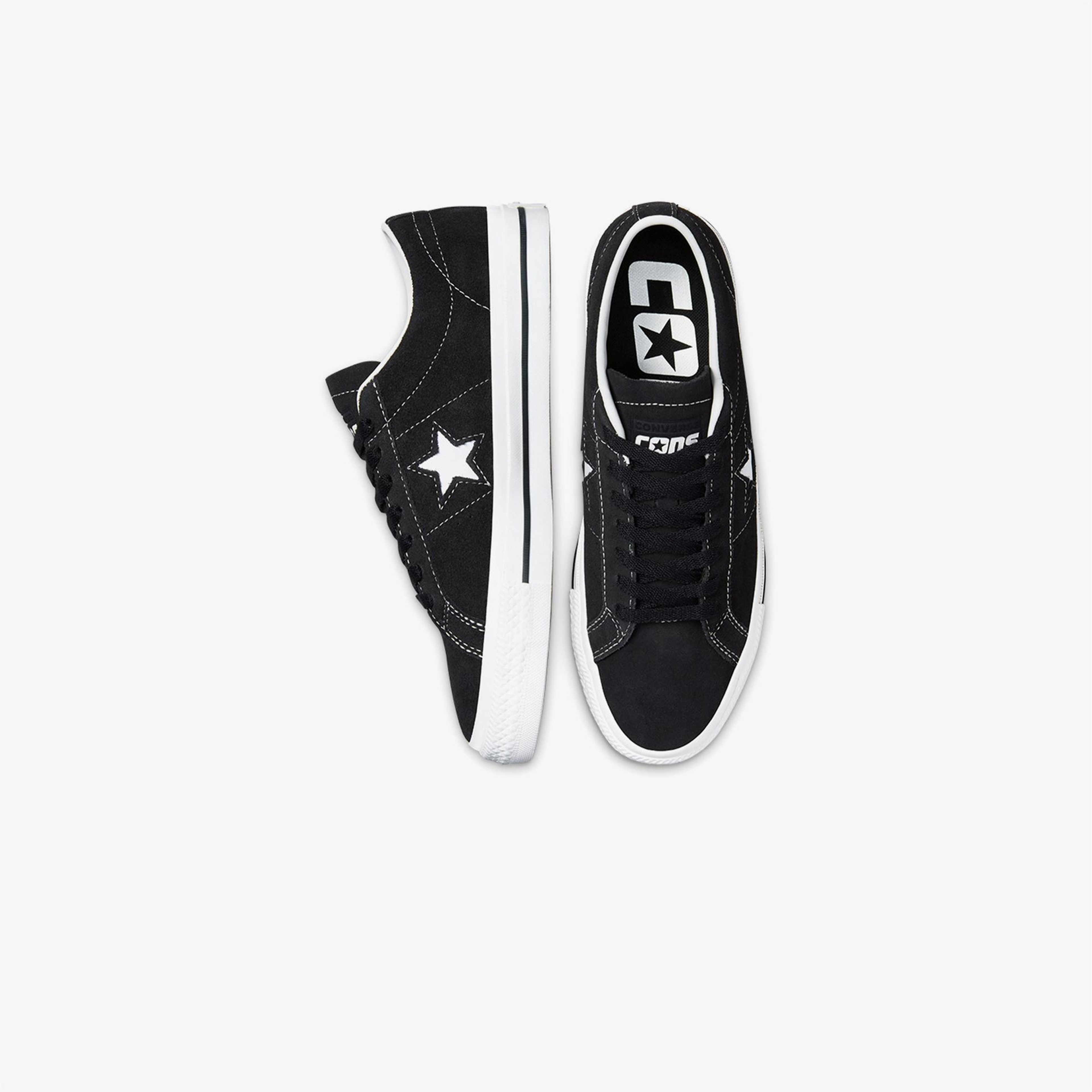 Converse Cons One Star Pro Unisex Siyah Süet Sneaker