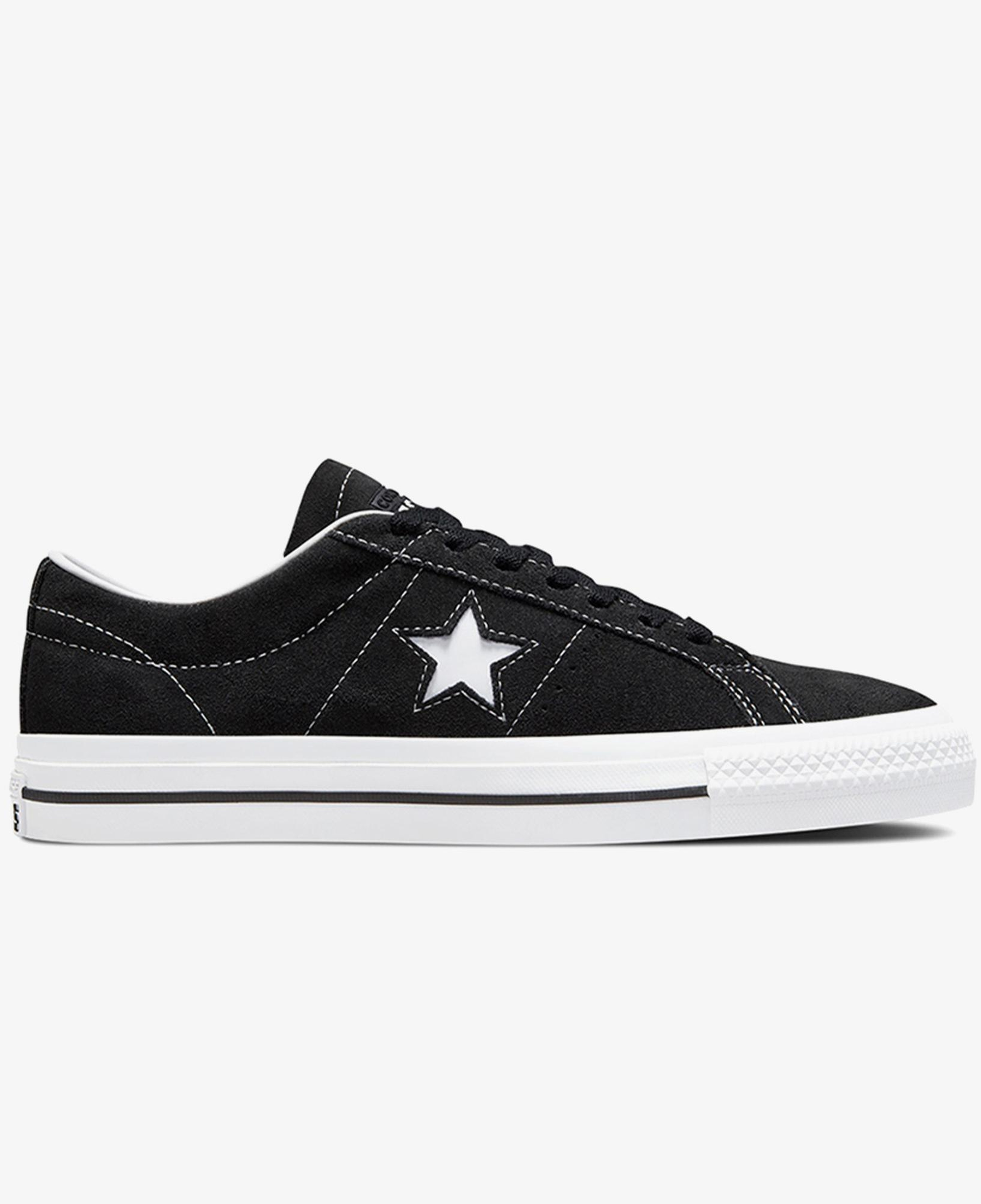 Converse Cons One Star Pro Unisex Siyah Süet Sneaker