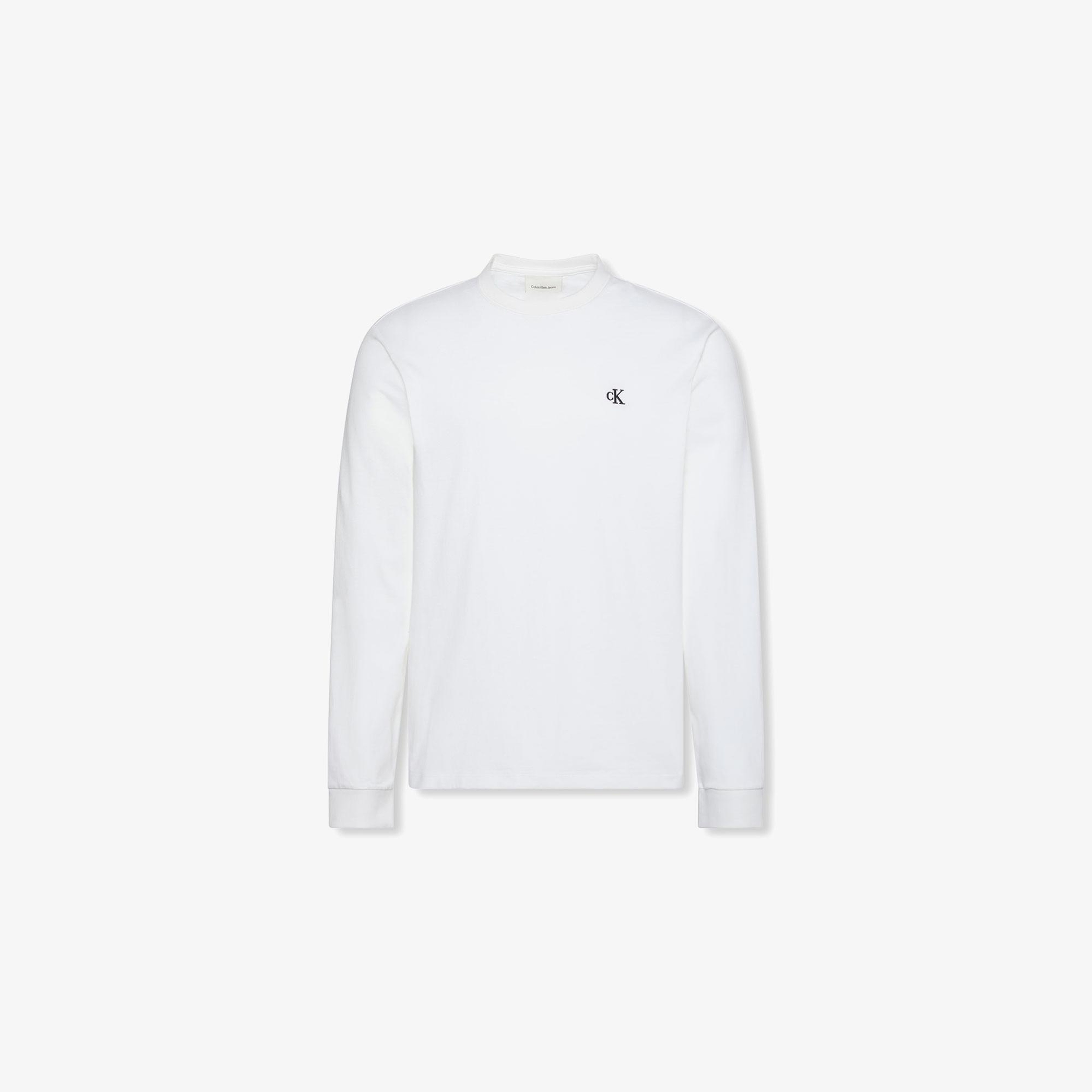 Calvin Klein Easy Monogram Erkek Beyaz T-Shirt
