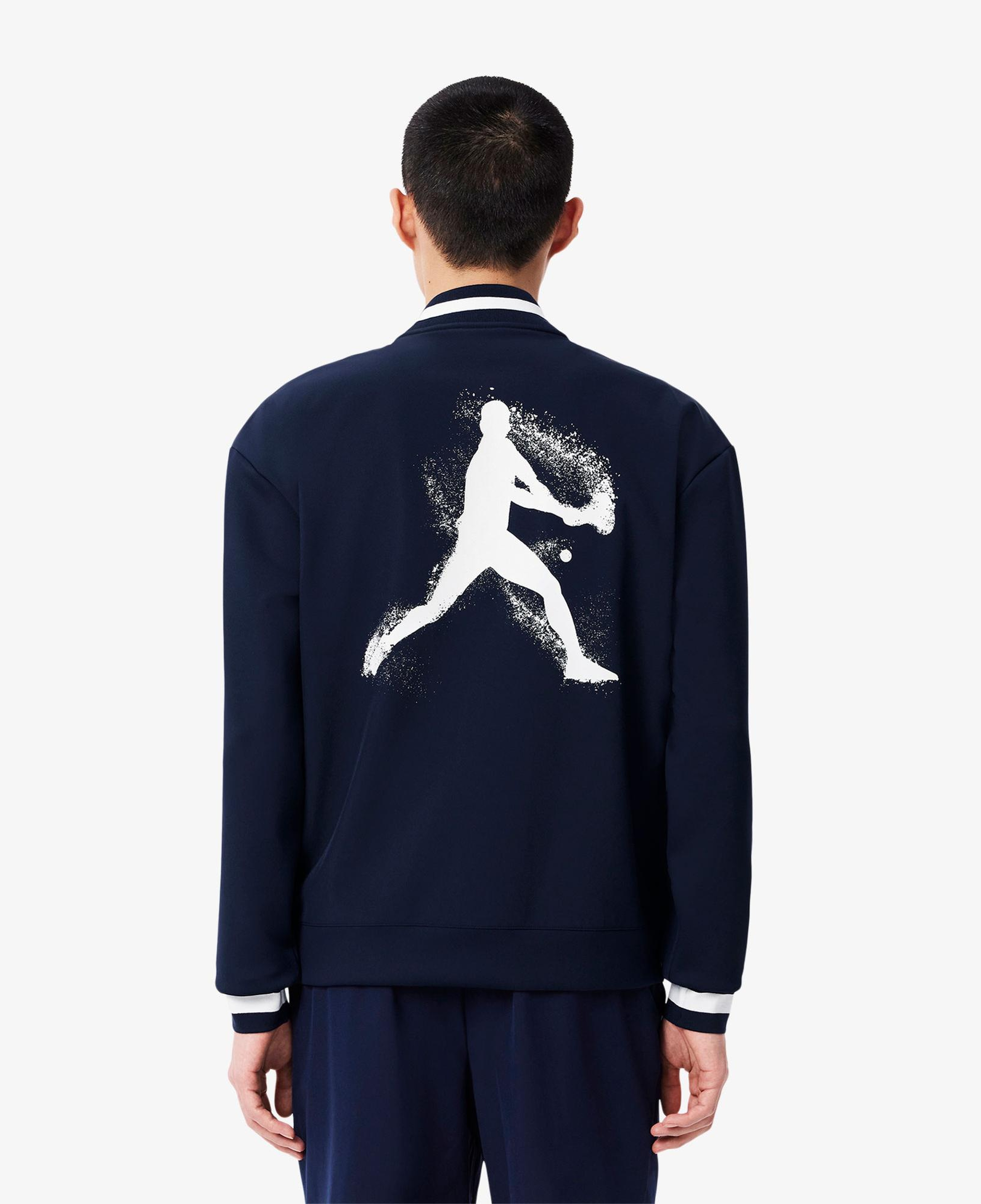 Lacoste Erkek Hakim Yaka Baskılı Lacivert Ceket