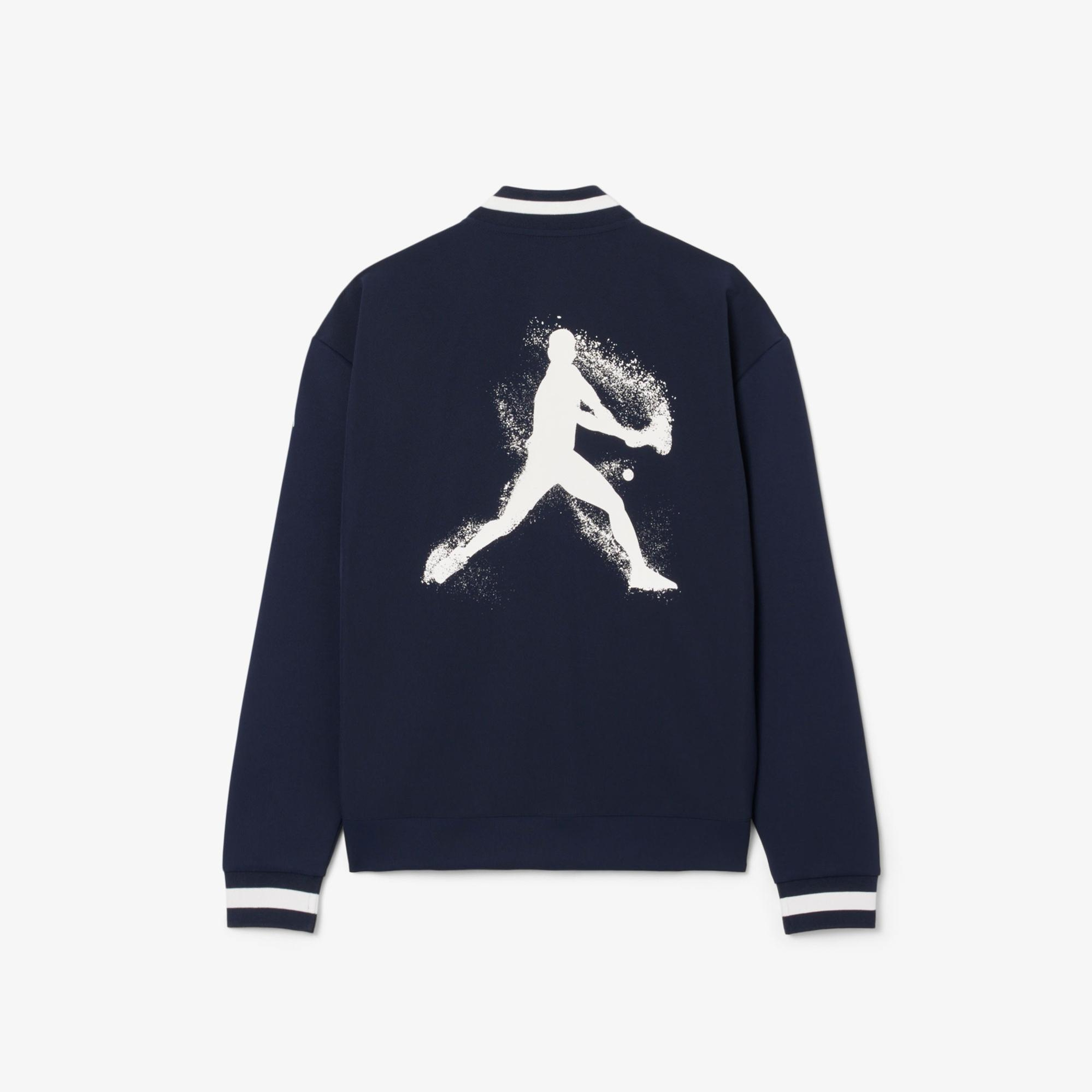 Lacoste Erkek Hakim Yaka Baskılı Lacivert Ceket