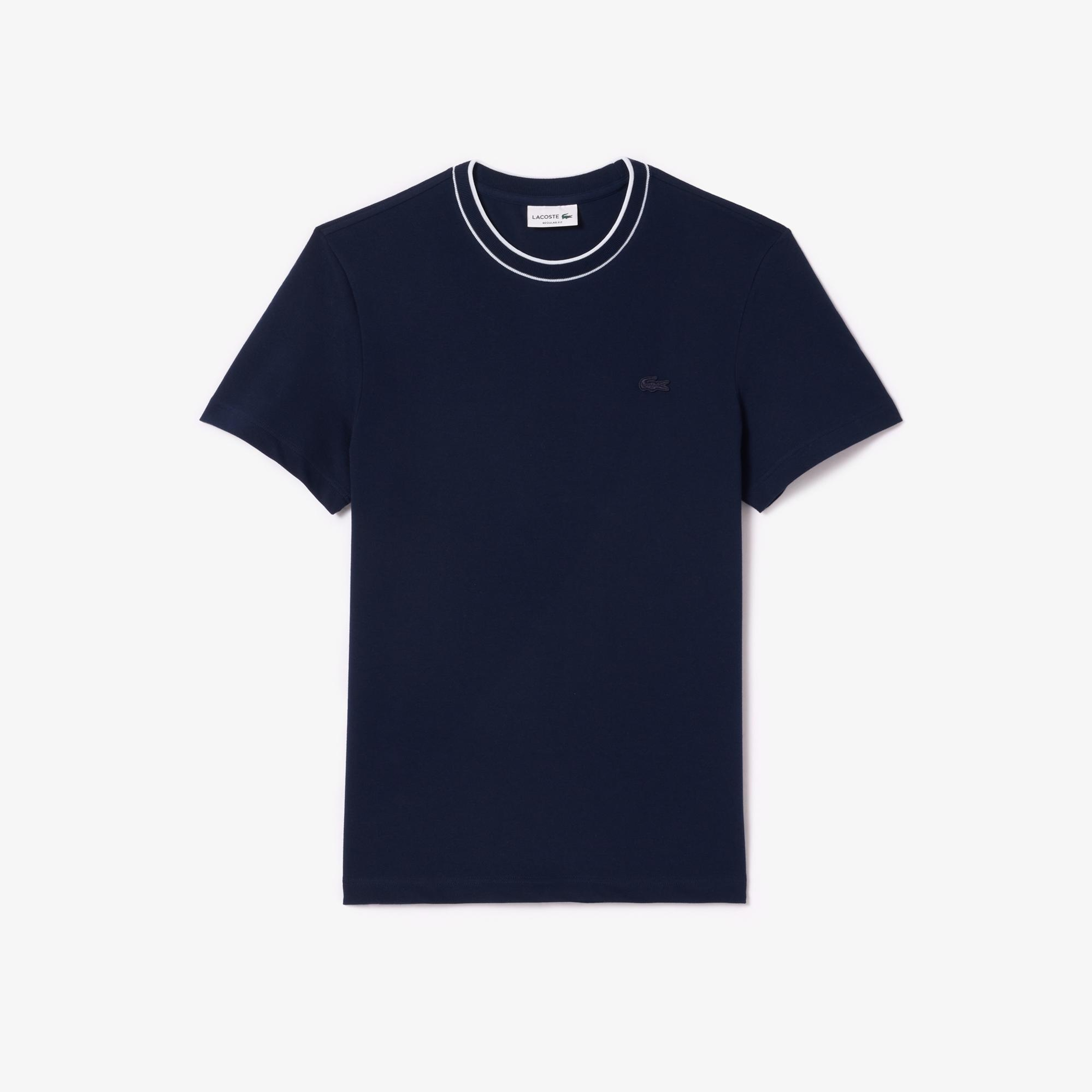 Lacoste Erkek Regular Fit Bisiklet Yaka Lacivert T-Shirt