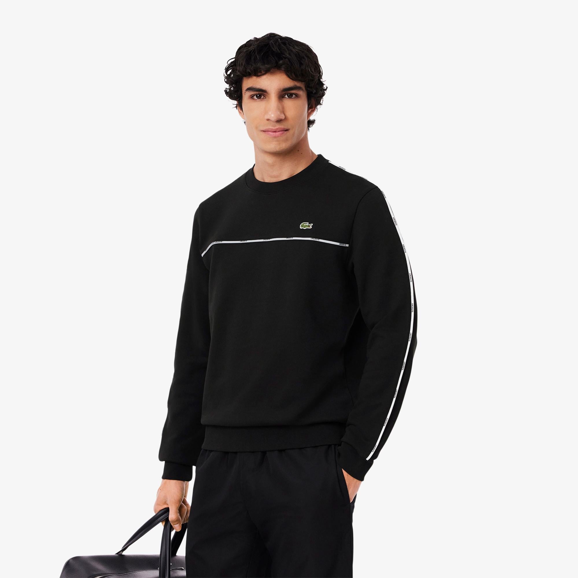 Lacoste Erkek Classic Fit Siyah Sweatshirt