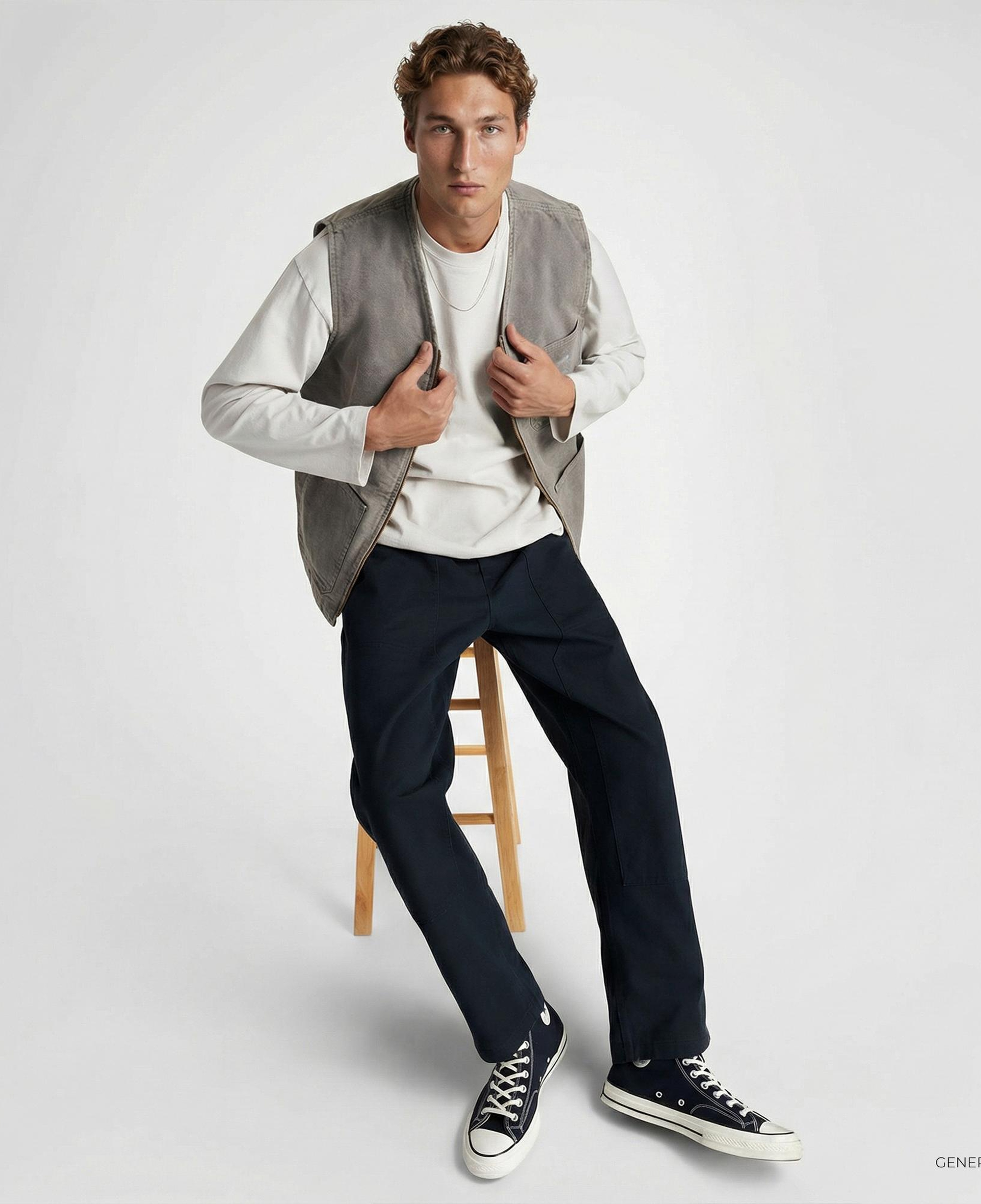 Converse Double Knee Harbor Erkek Siyah Pantolon