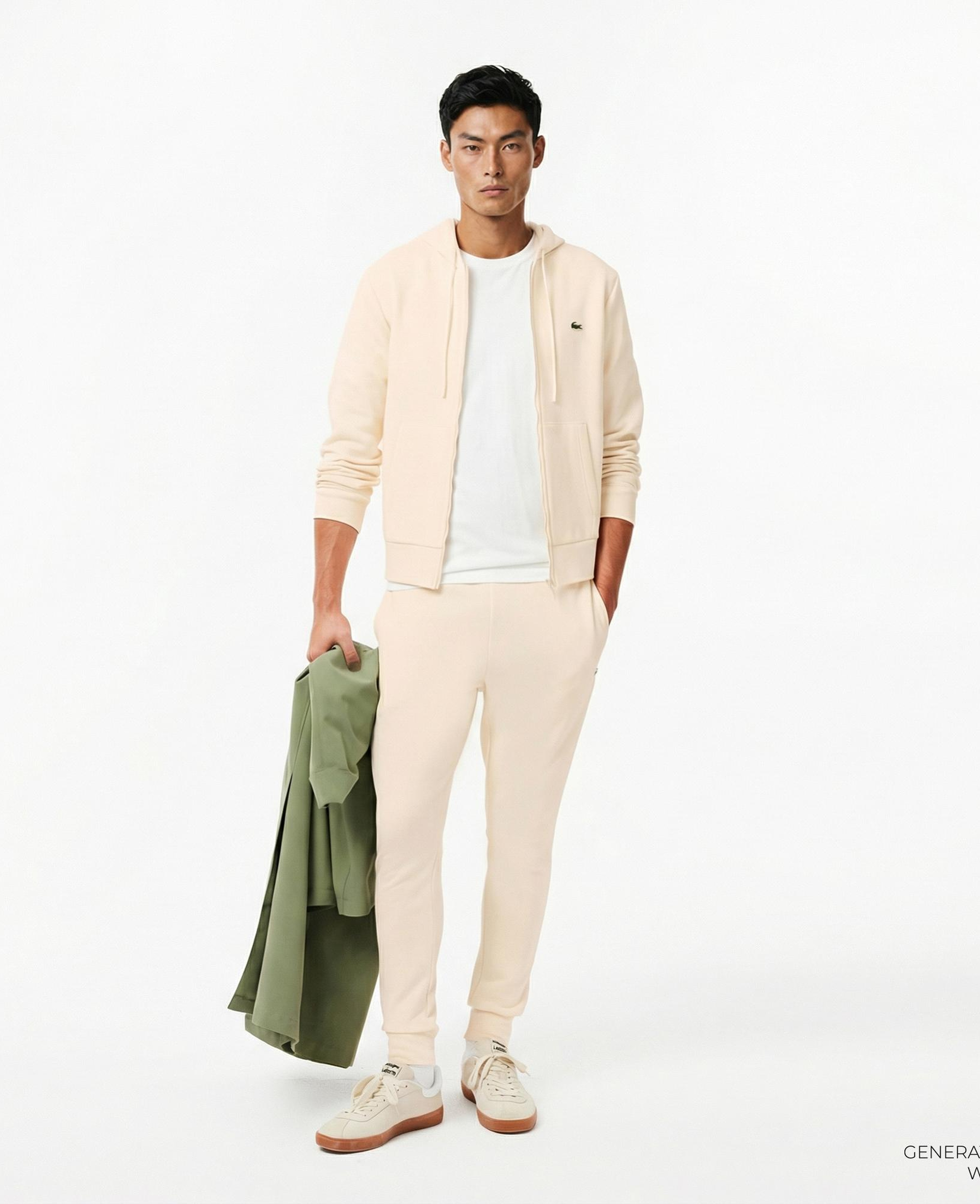 Lacoste Erkek Slim Fit Krem Eşofman Altı