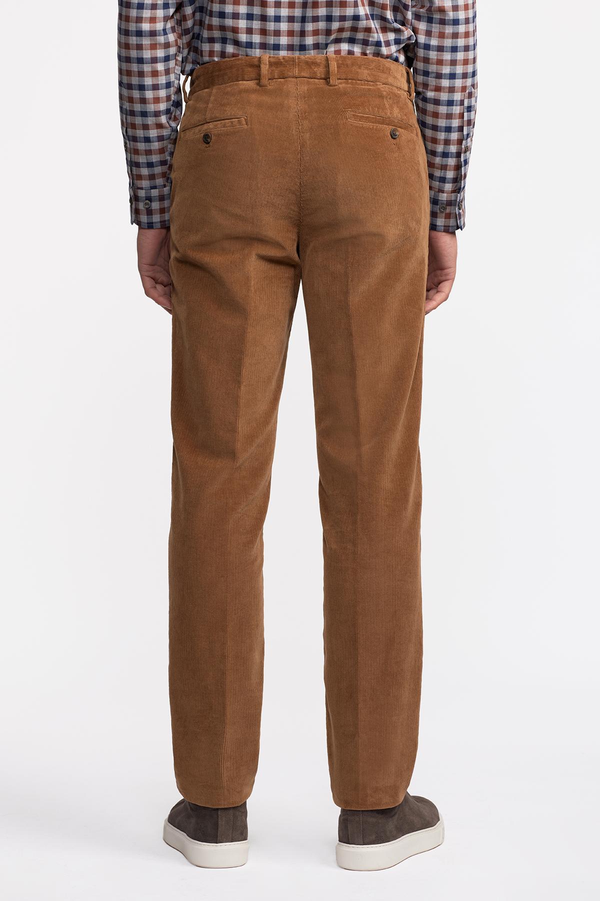 Erkek Taba Kadife Pantolon