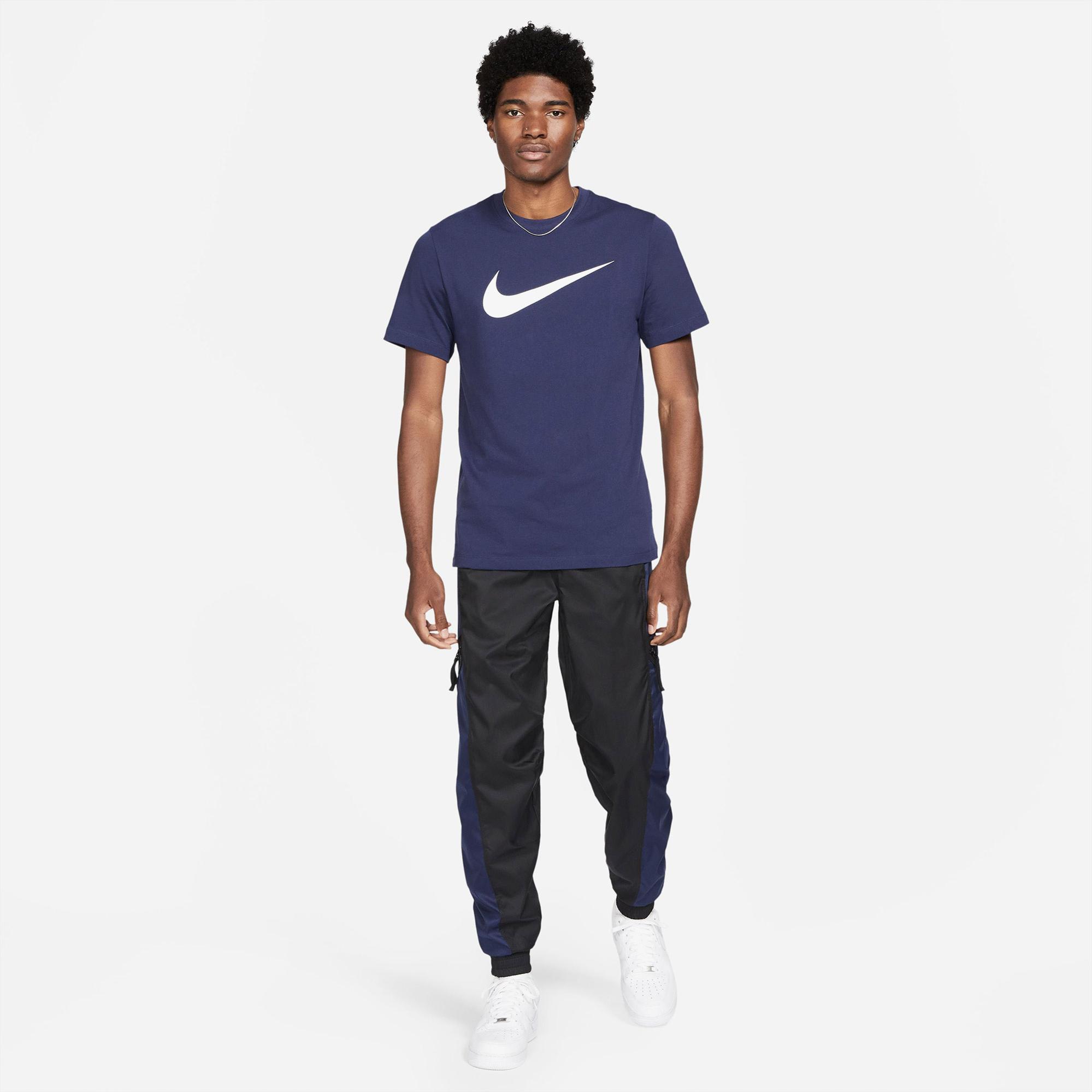 Nike Sportswear Icon Swoosh Erkek Lacivert T-Shirt