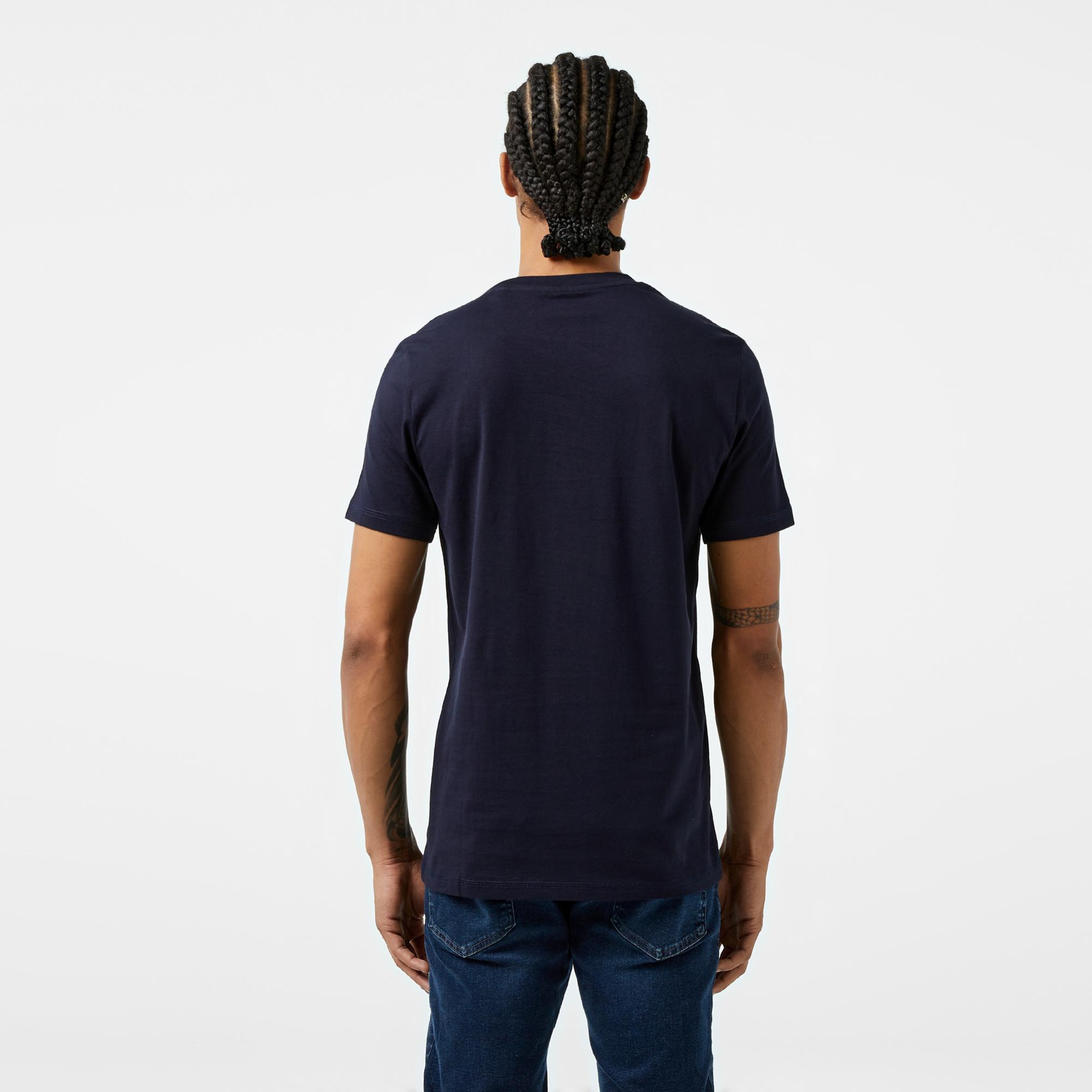 Guess Mid Organic Stream Erkek Lacivert T-Shirt