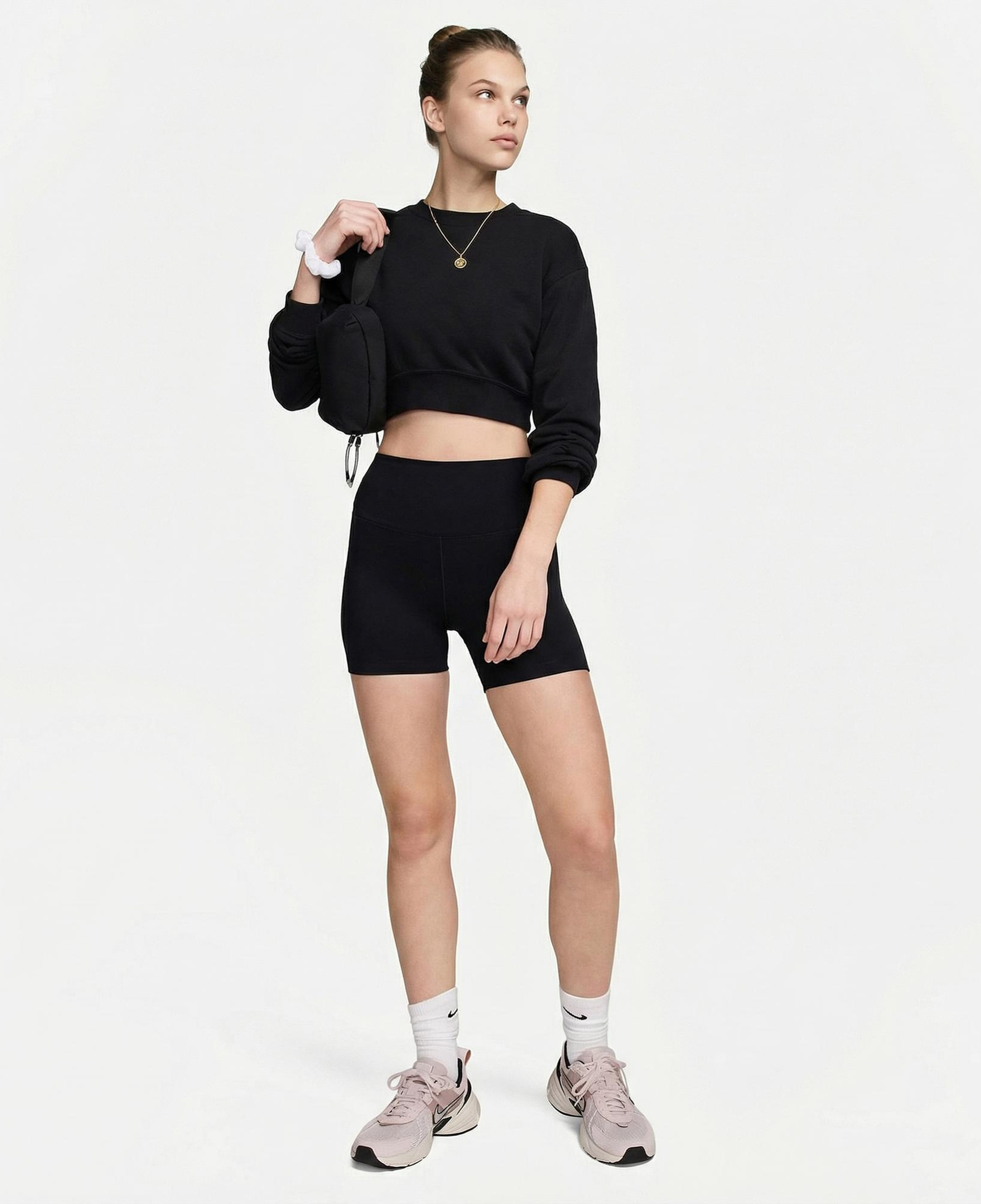 Nike One Dri-Fit 13 cm Kadın Siyah Tayt