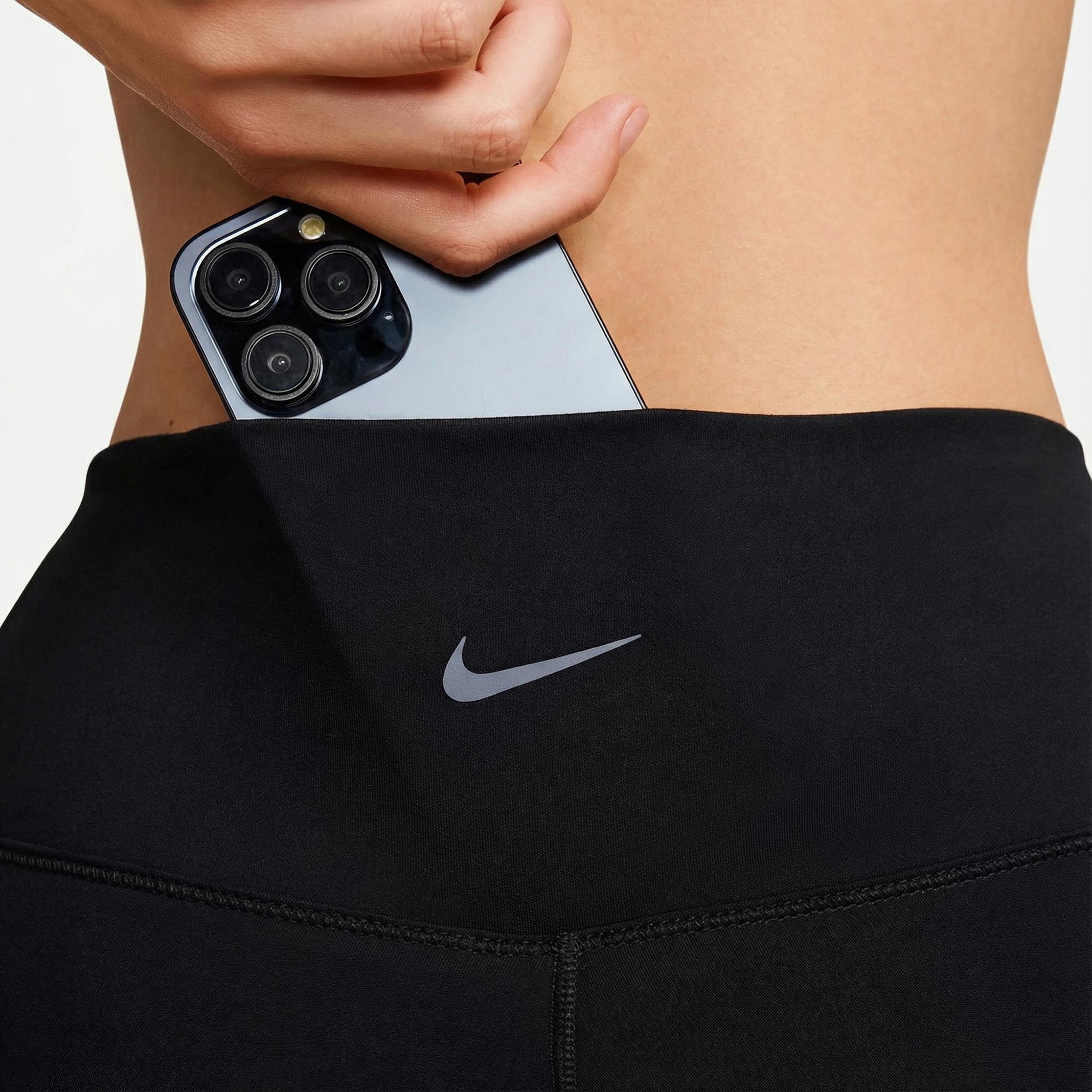Nike One Dri-Fit 13 cm Kadın Siyah Tayt