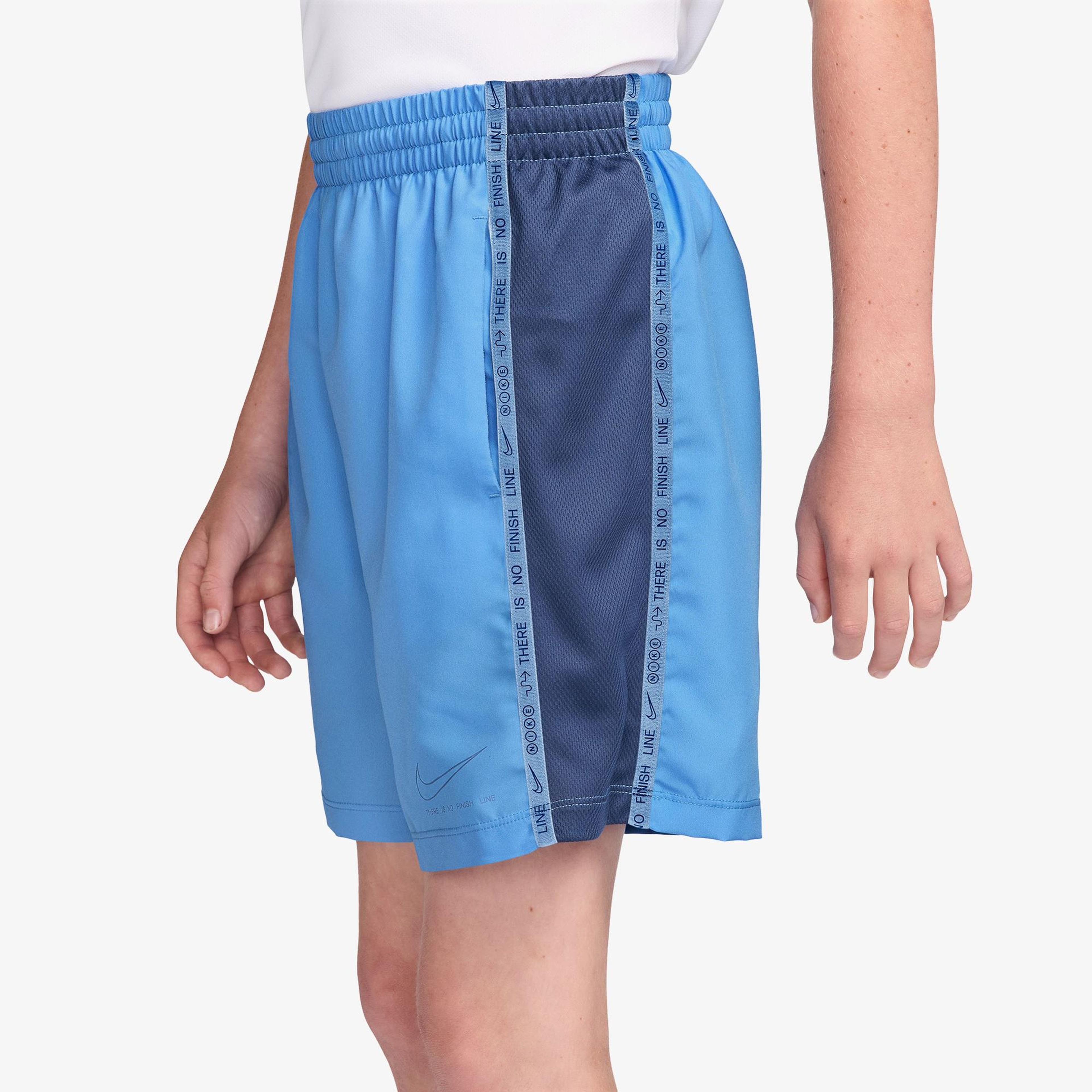 Nike Dri-Fit Sportswear Multi Woven Çocuk Mavi Şort