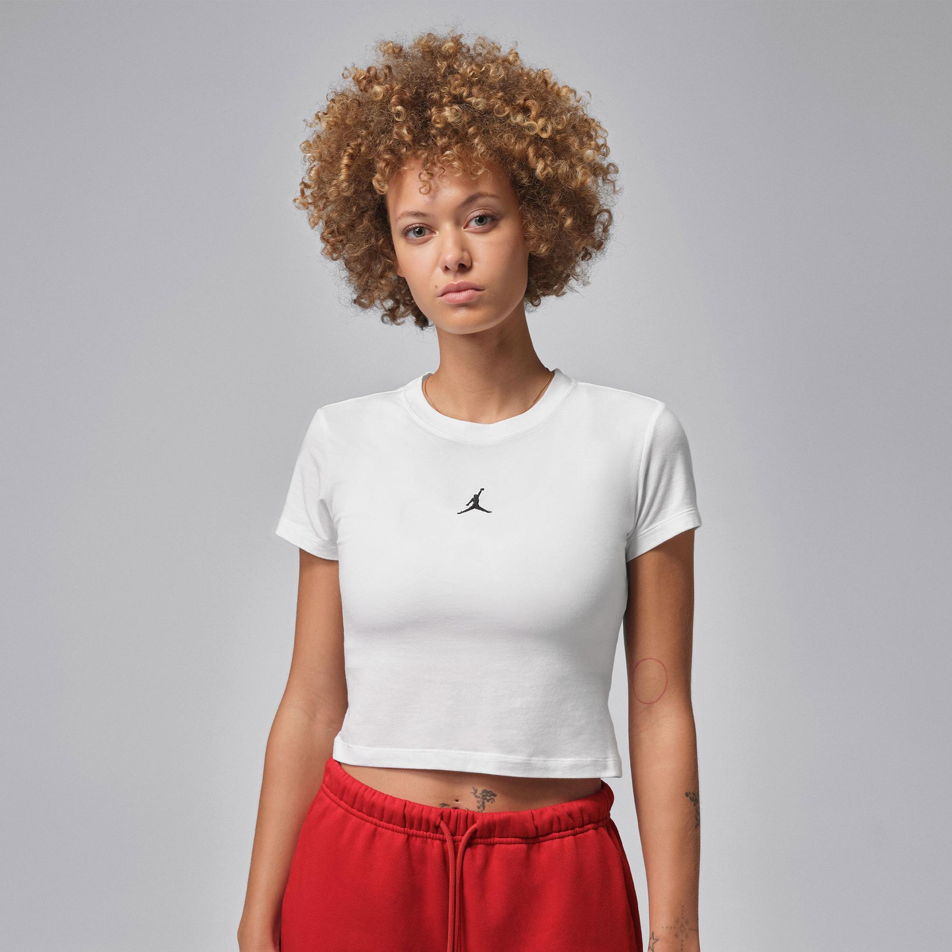 Jordan Essentials Kadın Beyaz T-Shirt