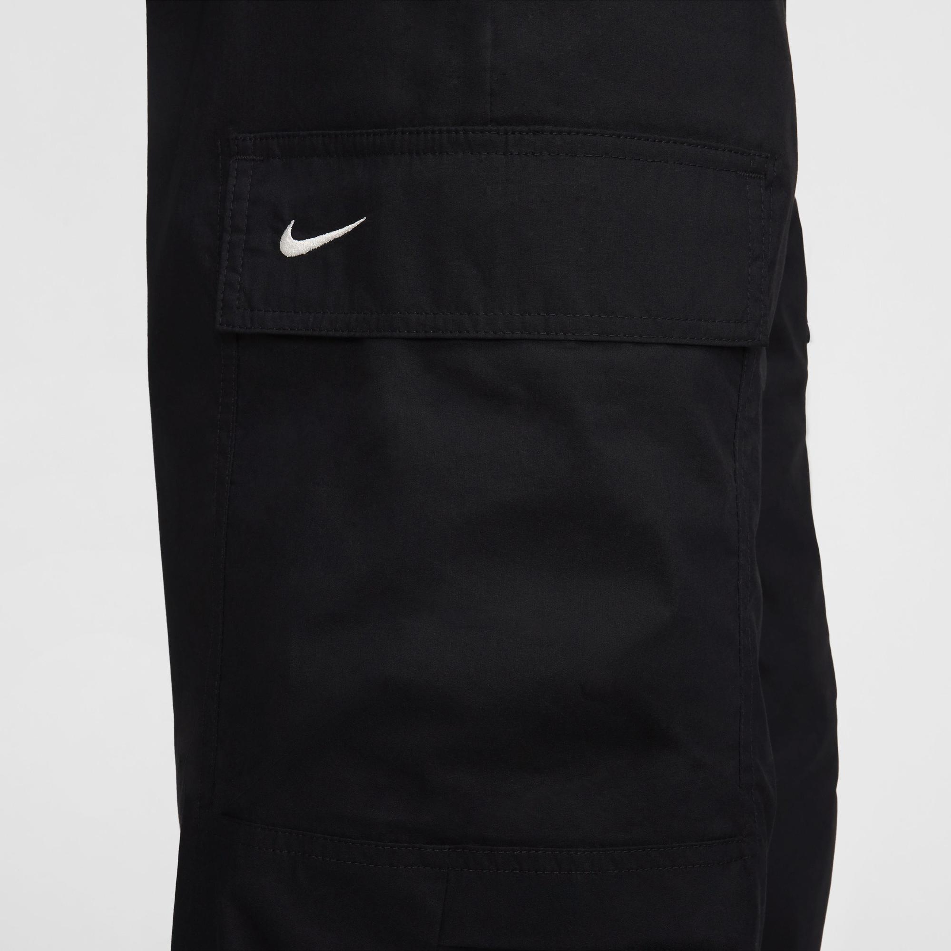 Nike Sportswear Woven High Rise Kadın Siyah Eşofman Altı
