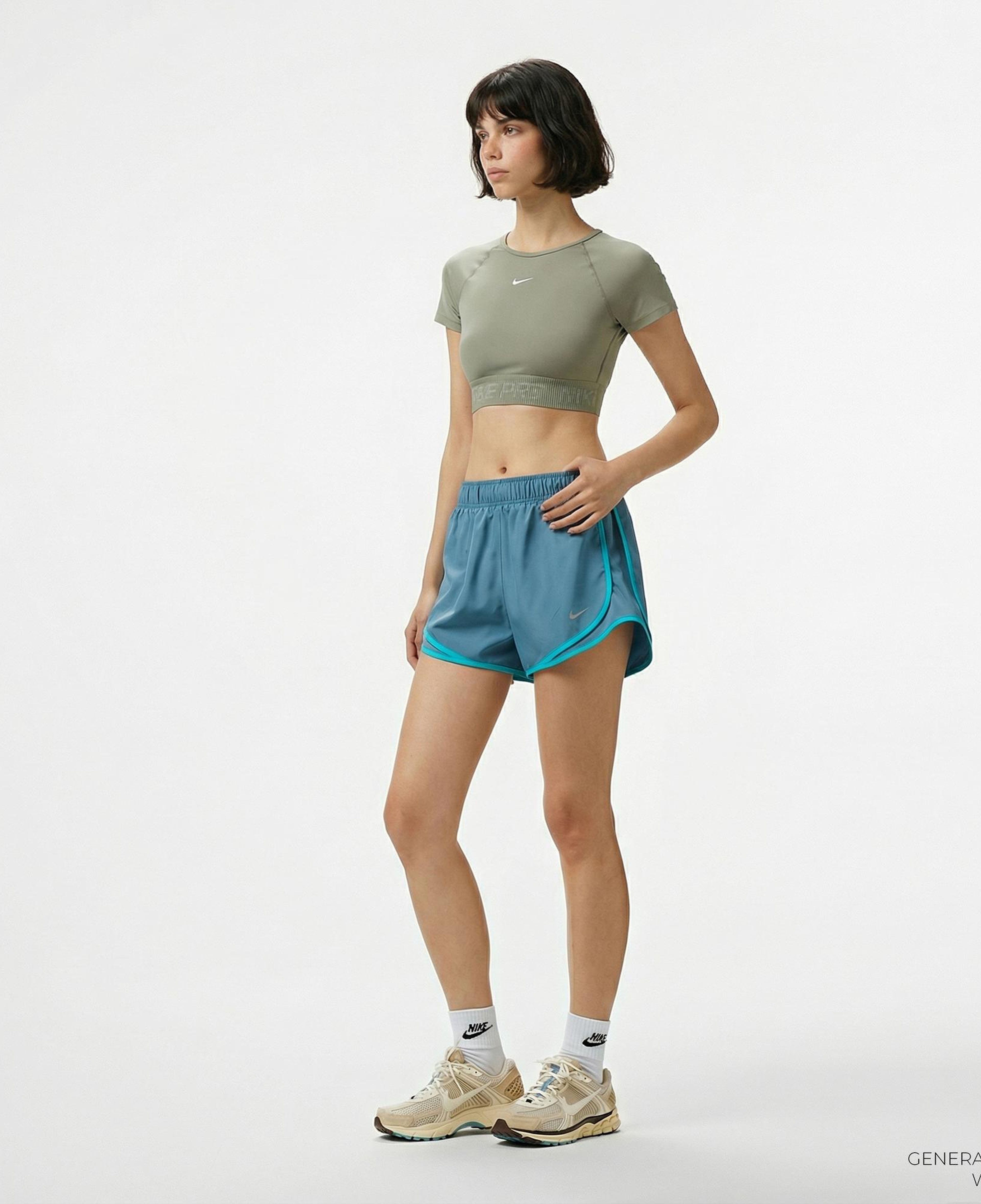 Nike Tempo Dri-Fit 8 cm Kadın Mavi Şort