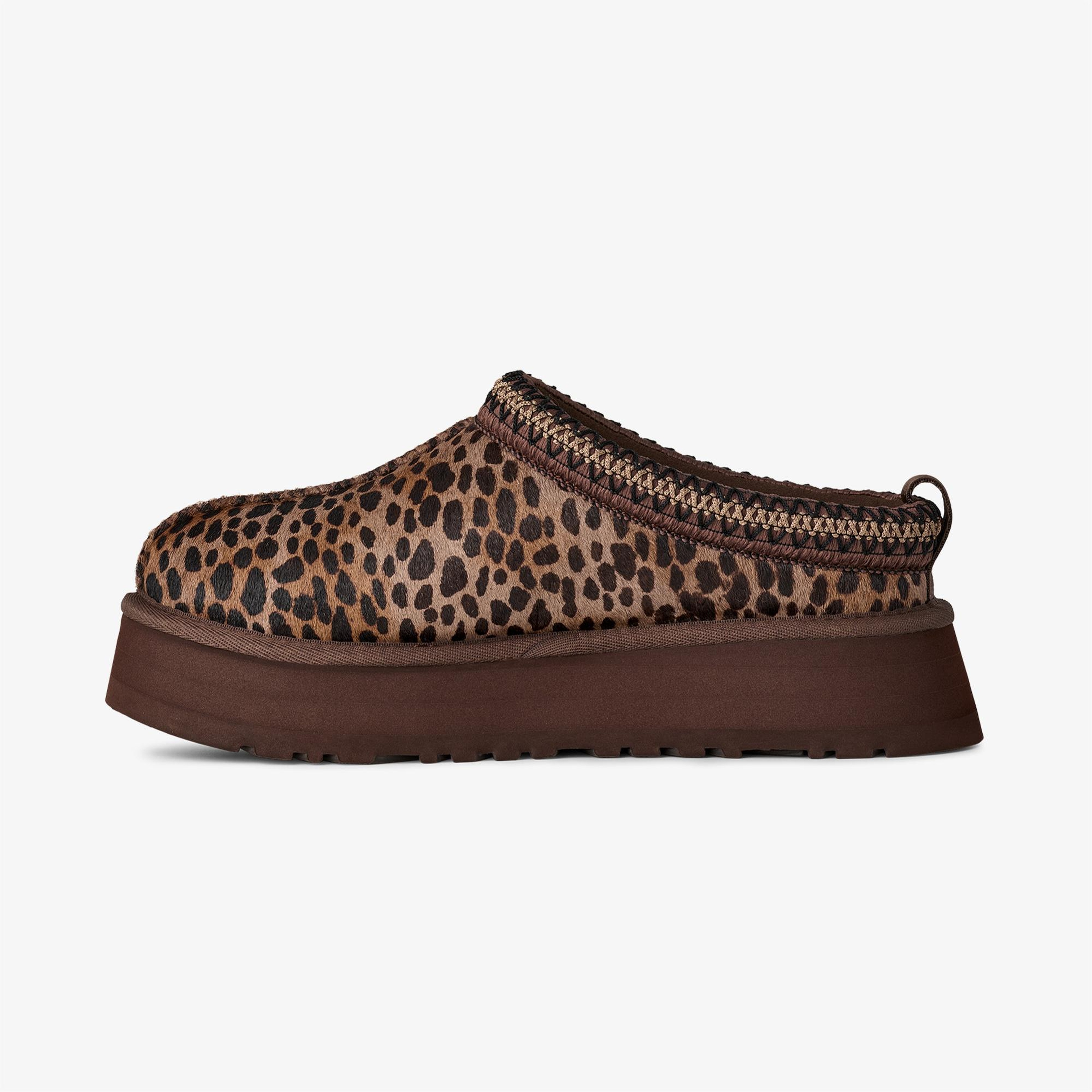 UGG Tazz Caspian Leopar Desenli Kadın Kahverengi Terlik
