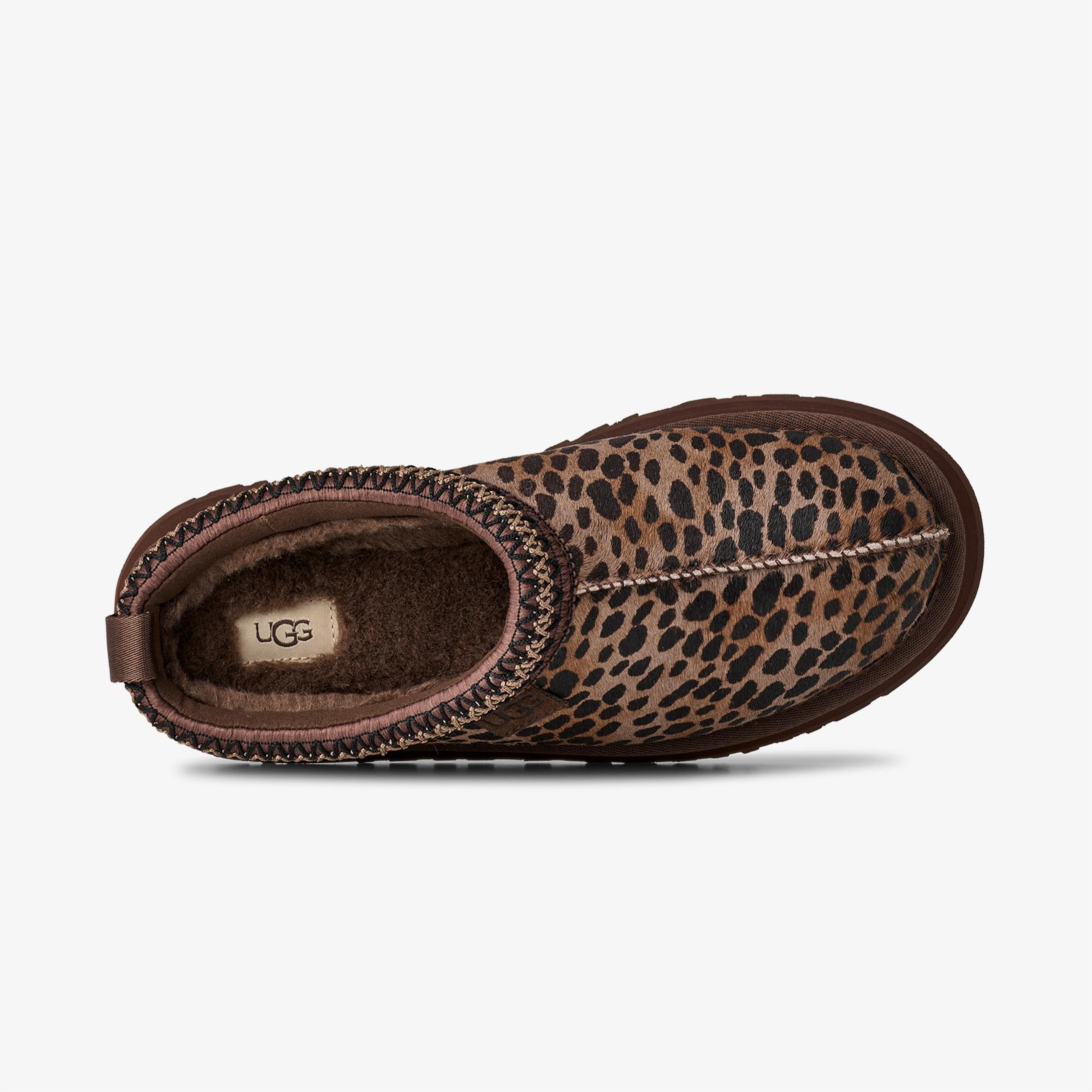 UGG Tazz Caspian Leopar Desenli Kadın Kahverengi Terlik