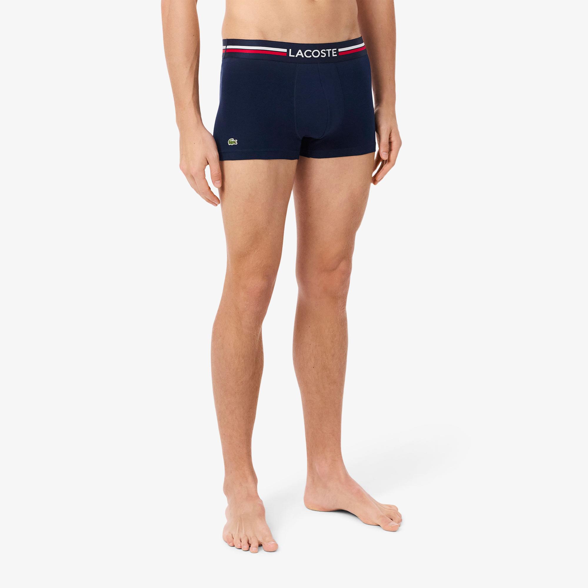 Lacoste Erkek 3'lü Renkli Boxer