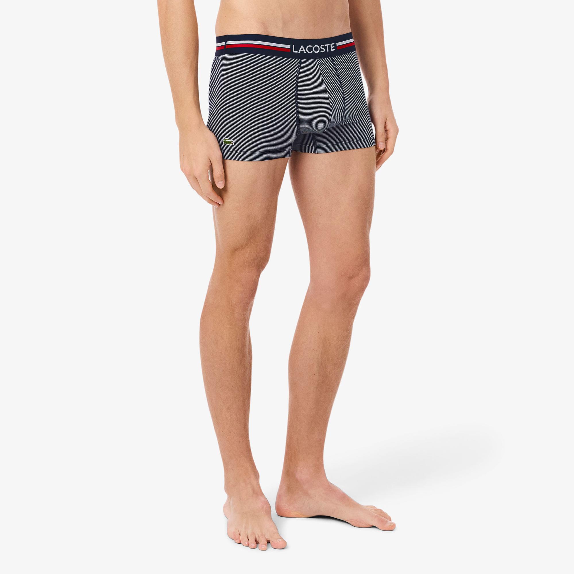 Lacoste Erkek 3'lü Renkli Boxer