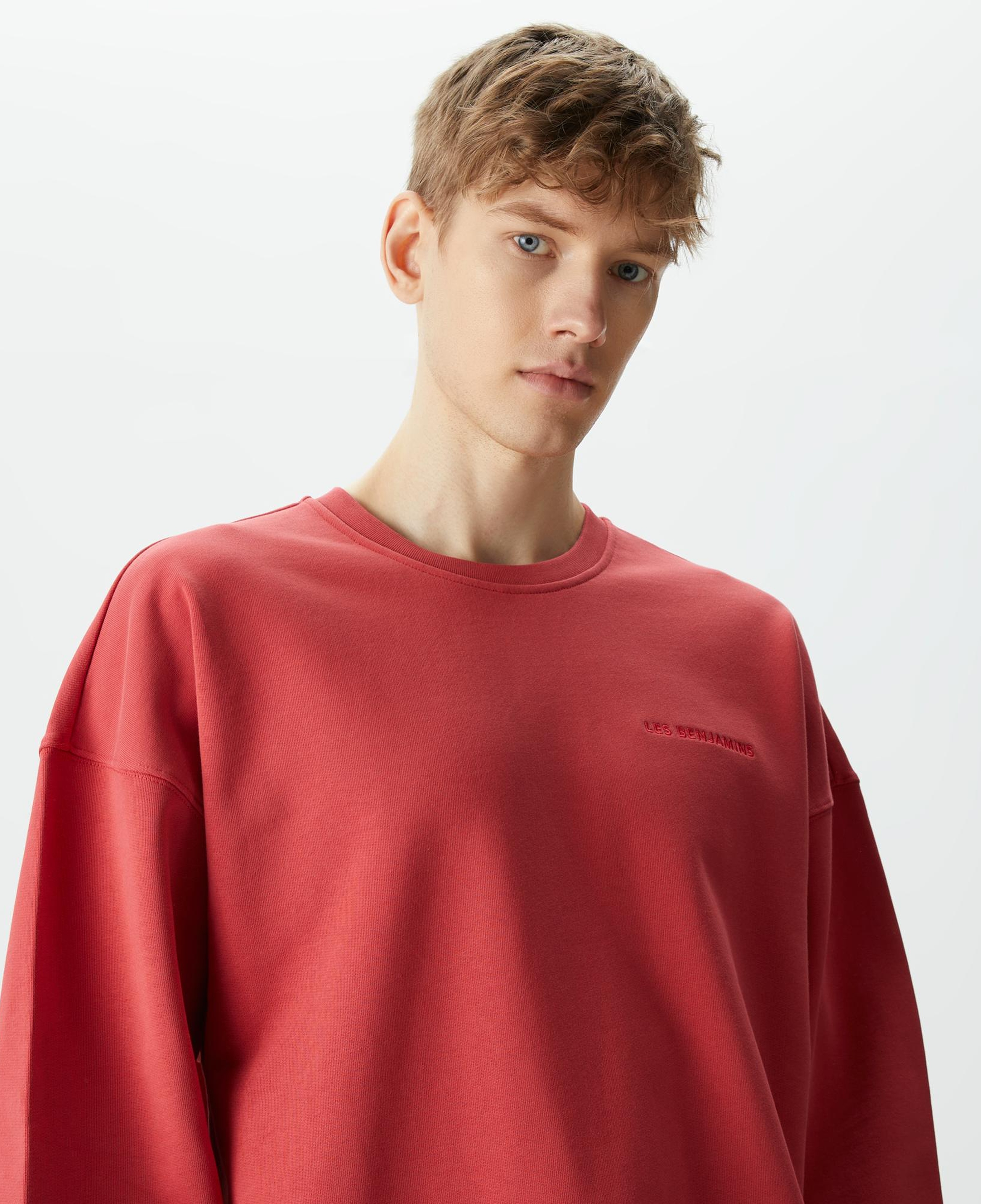 Les Benjamins Essentials 304 Erkek Kırmızı Sweatshirt
