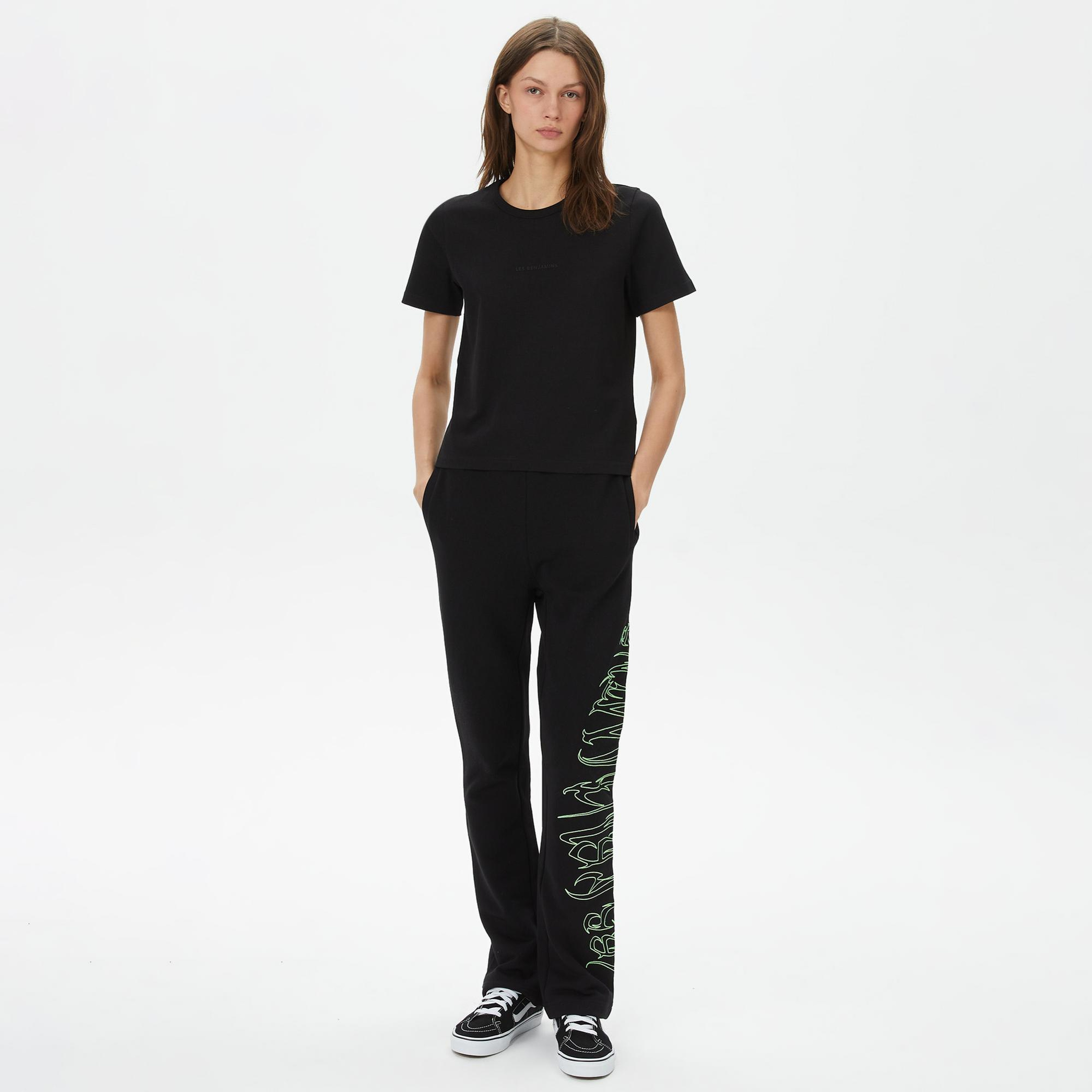 Les Benjamins Regular 401 Kadın Siyah T-Shirt