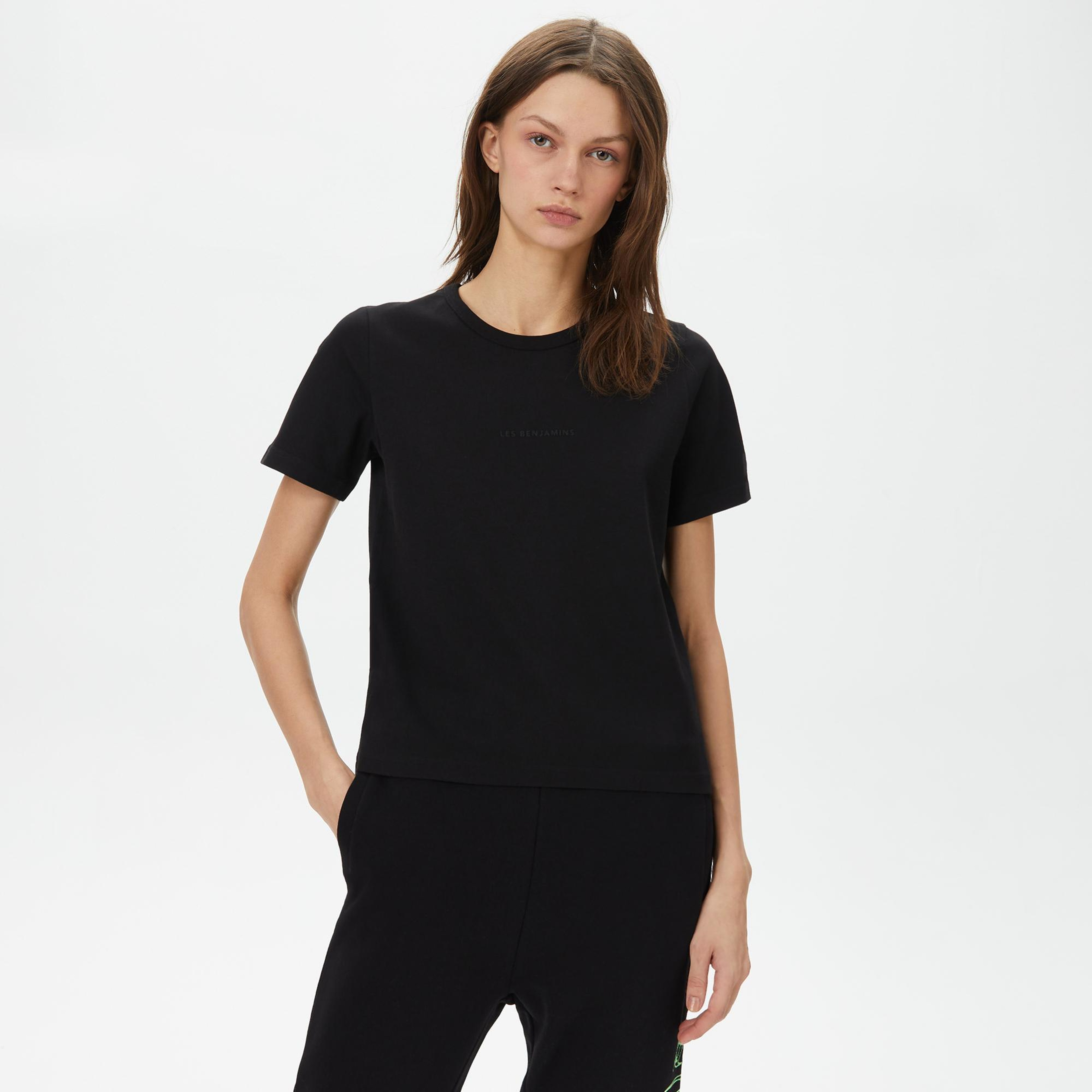 Les Benjamins Regular 401 Kadın Siyah T-Shirt