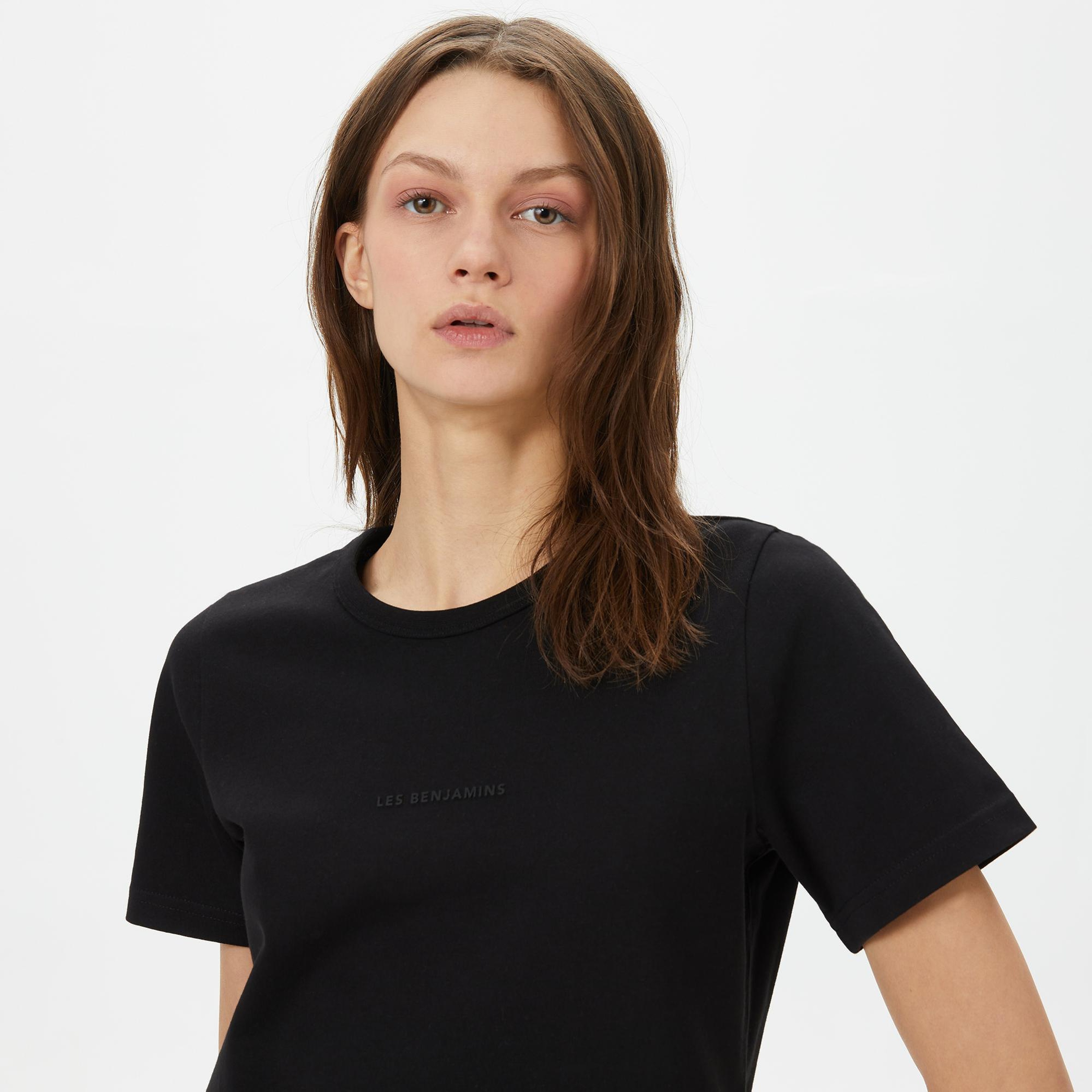 Les Benjamins Regular 401 Kadın Siyah T-Shirt