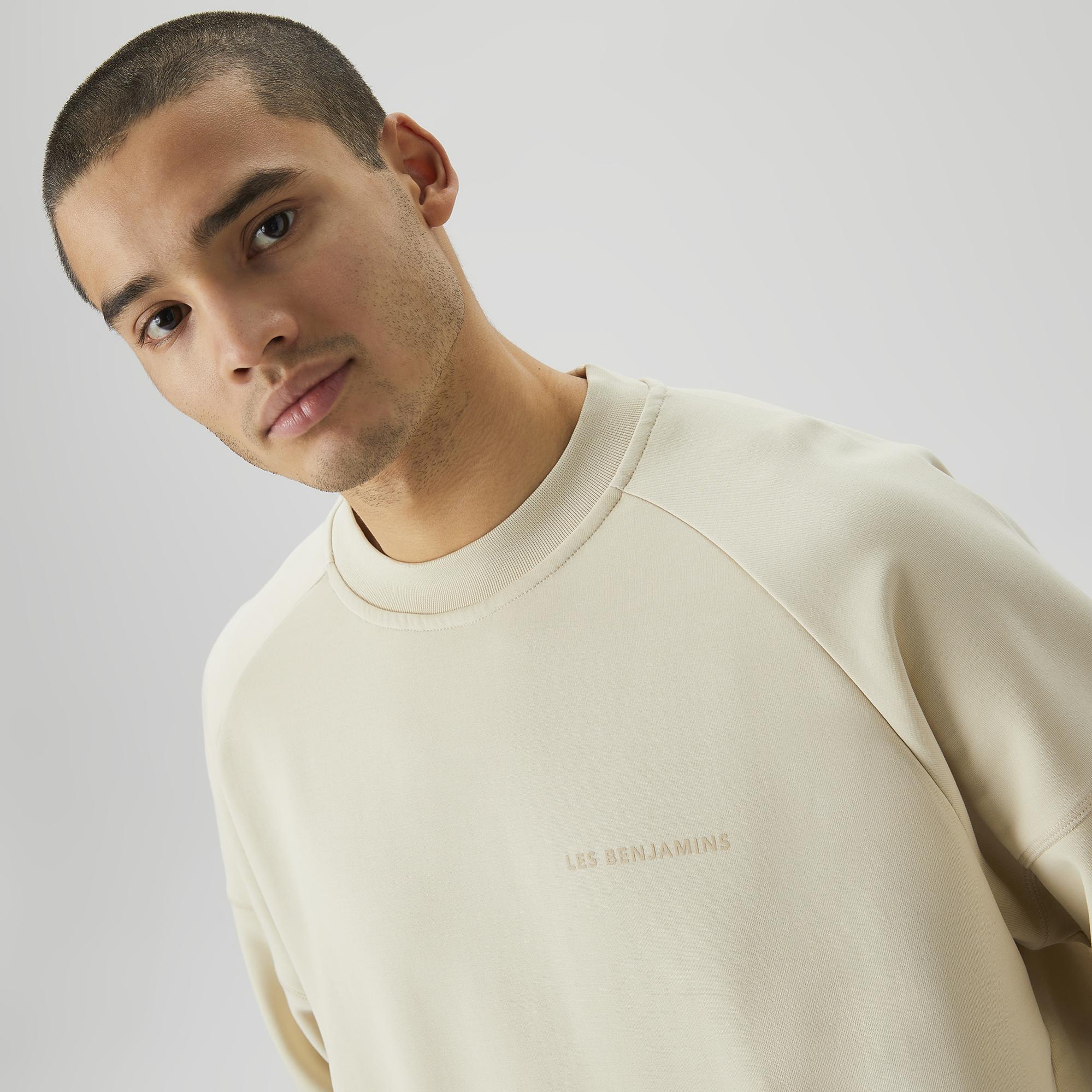 Les Benjamins 408 Erkek Krem Rengi Sweatshirt